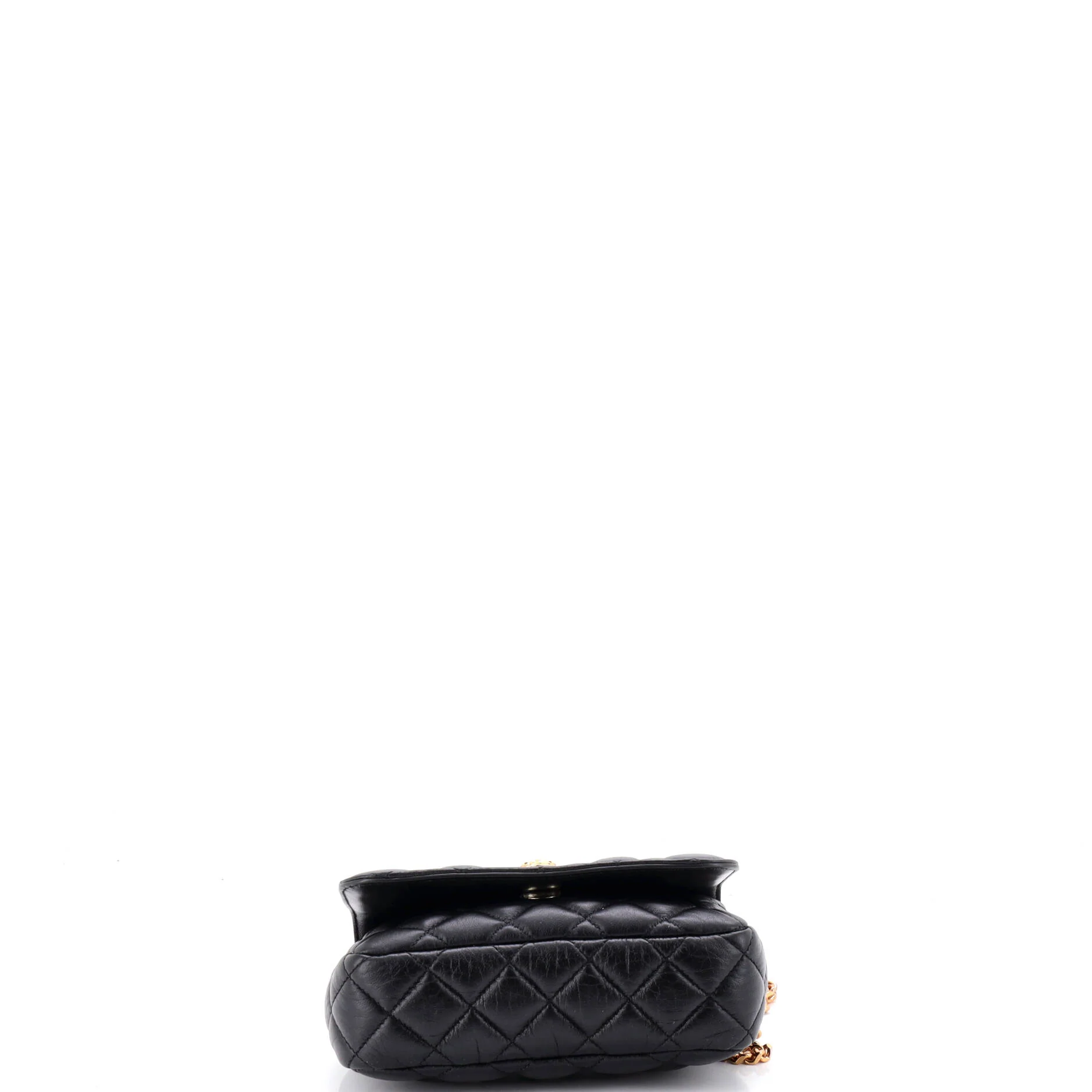 Medusa Icon Chain Flap Bag Quilted Leather Mini - Image 4