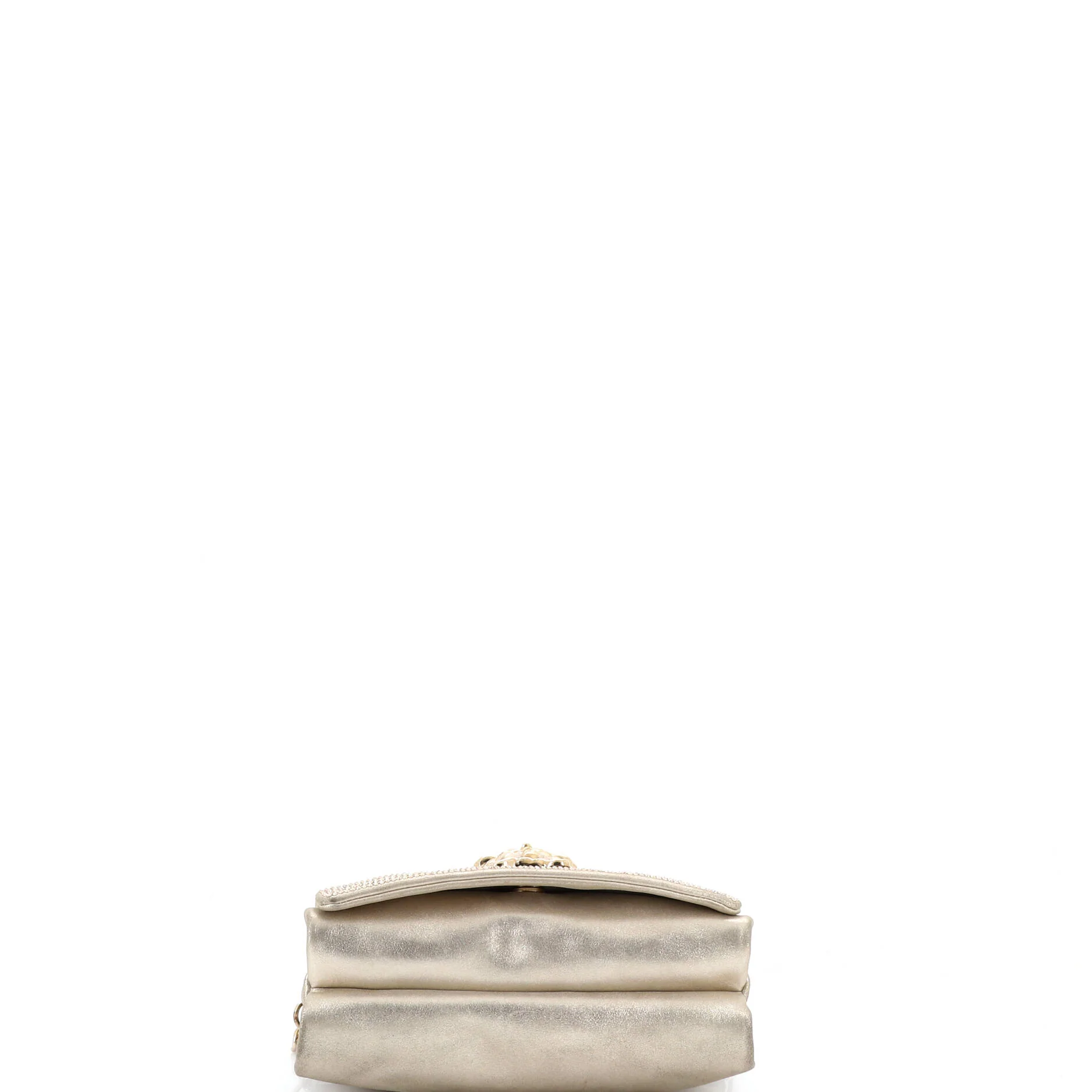 Palazzo Medusa Flap Bag Embellished Leather Small - Image 4