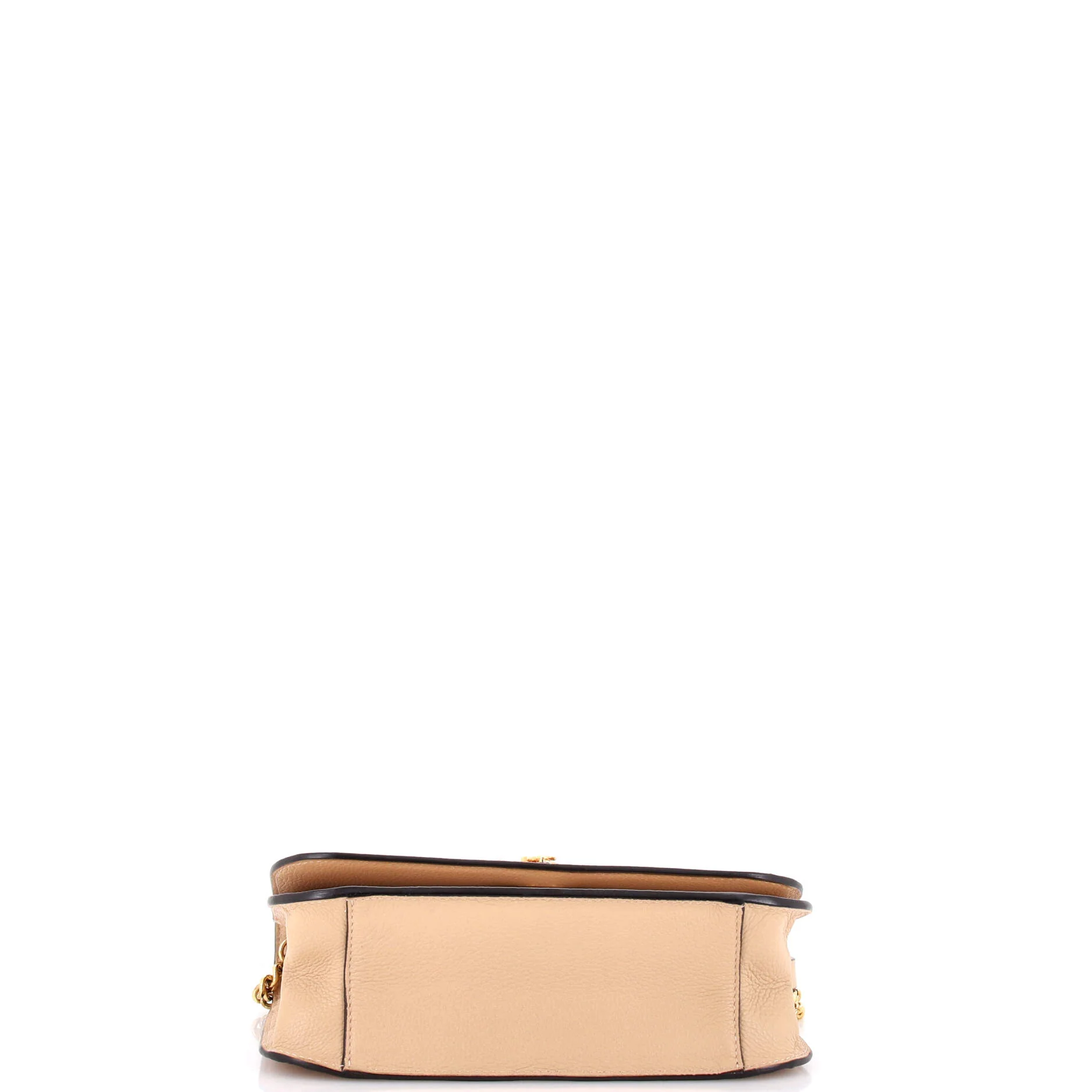 Virtus Chain Flap Shoulder Bag Leather Medium - Image 4
