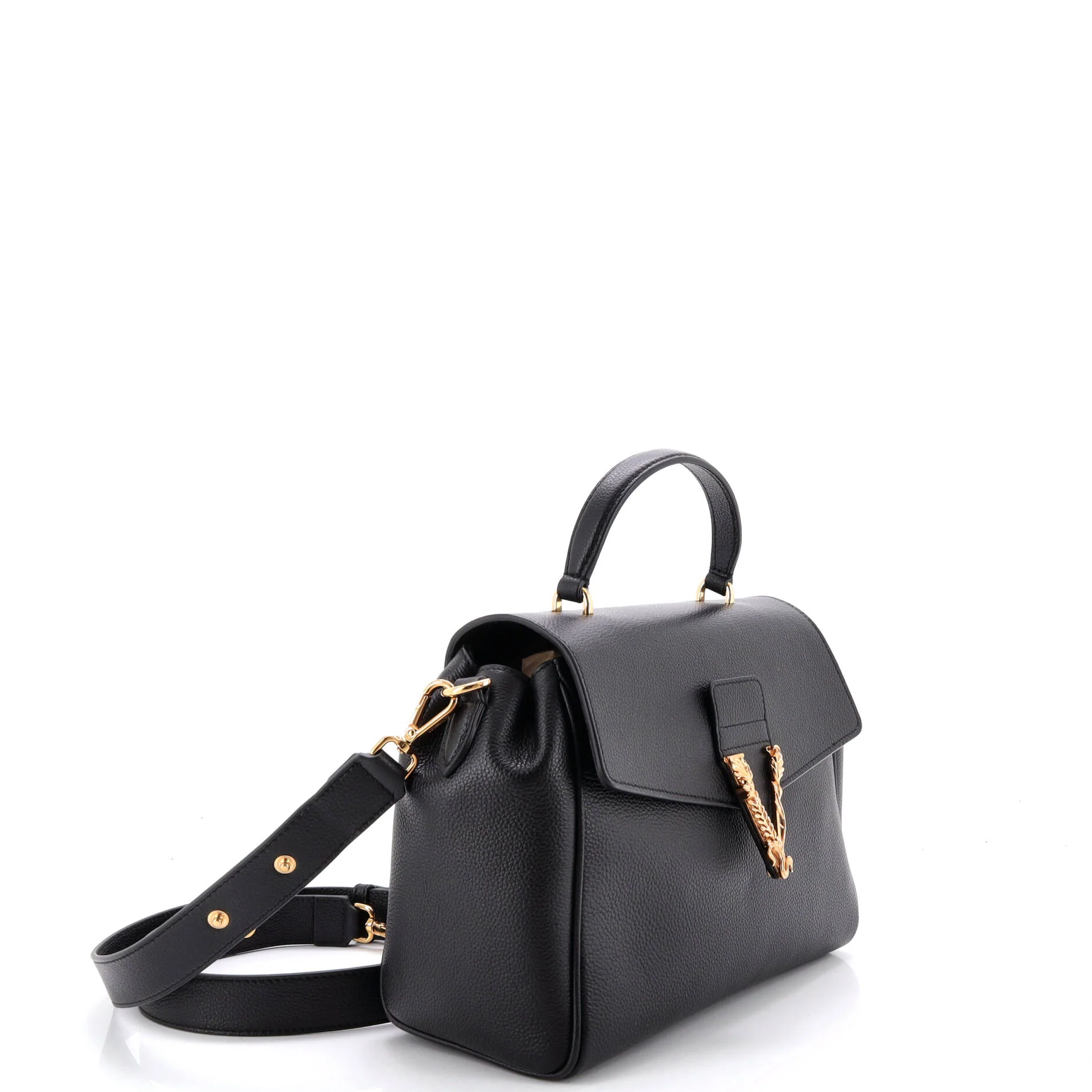 Virtus Convertible Top Handle Bag Leather Medium - Image 2