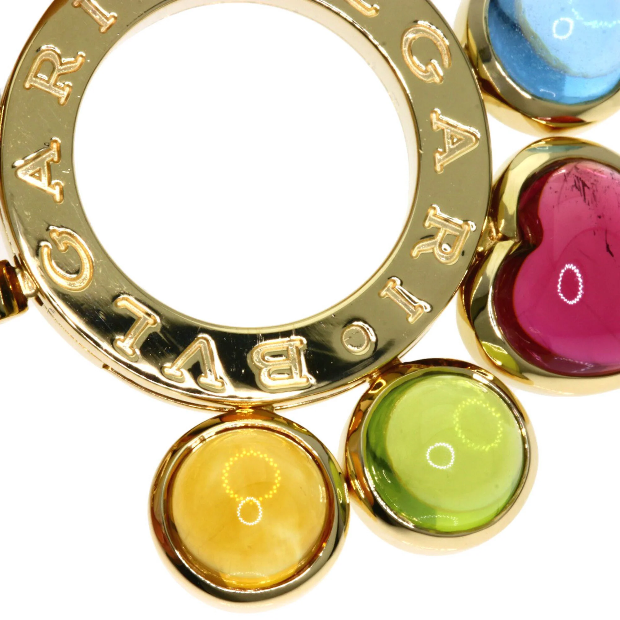 Allegra Pendant Necklace 18K Yellow Gold with Color Stone - Image 7
