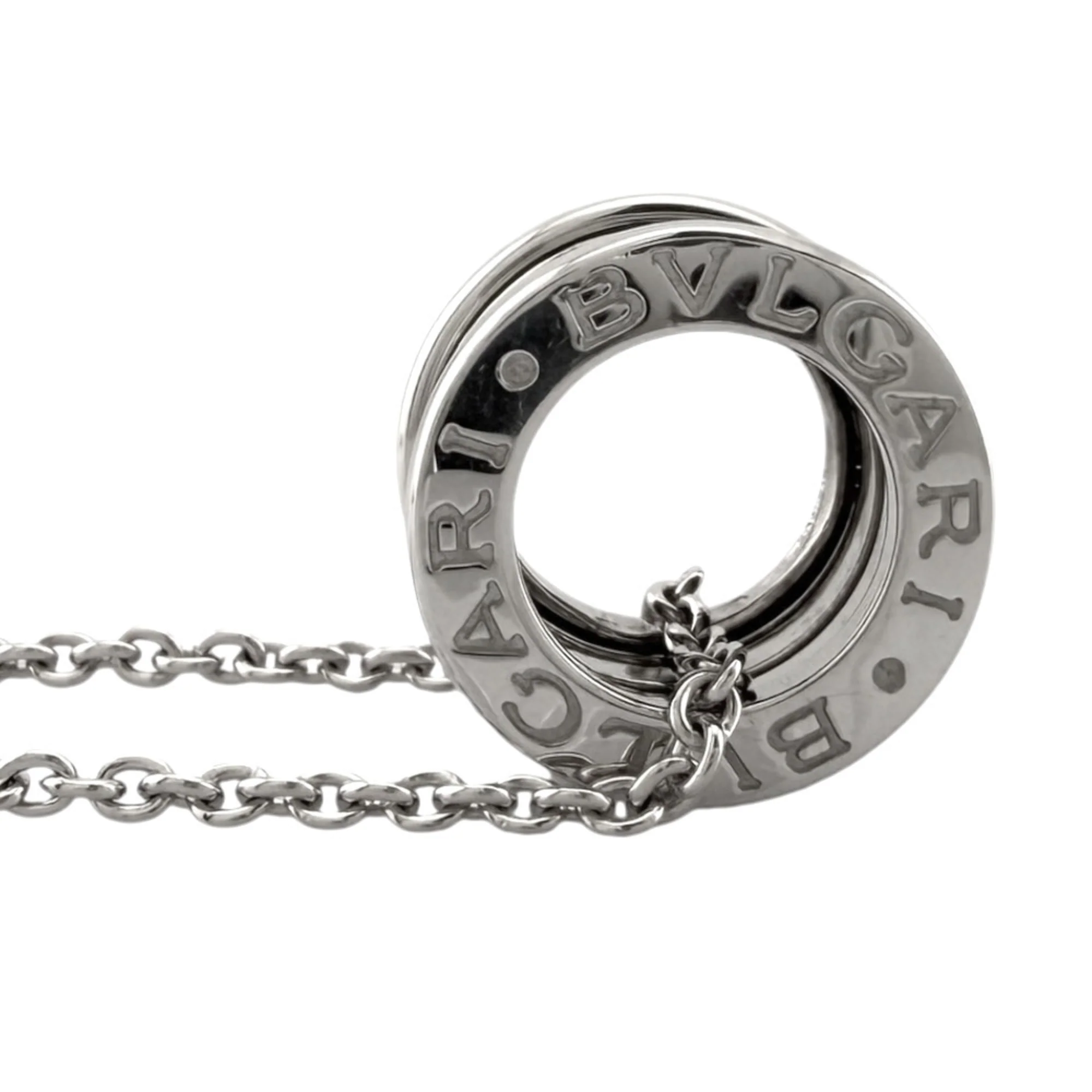 B.Zero1 Pendant Necklace 18K White Gold - Image 4