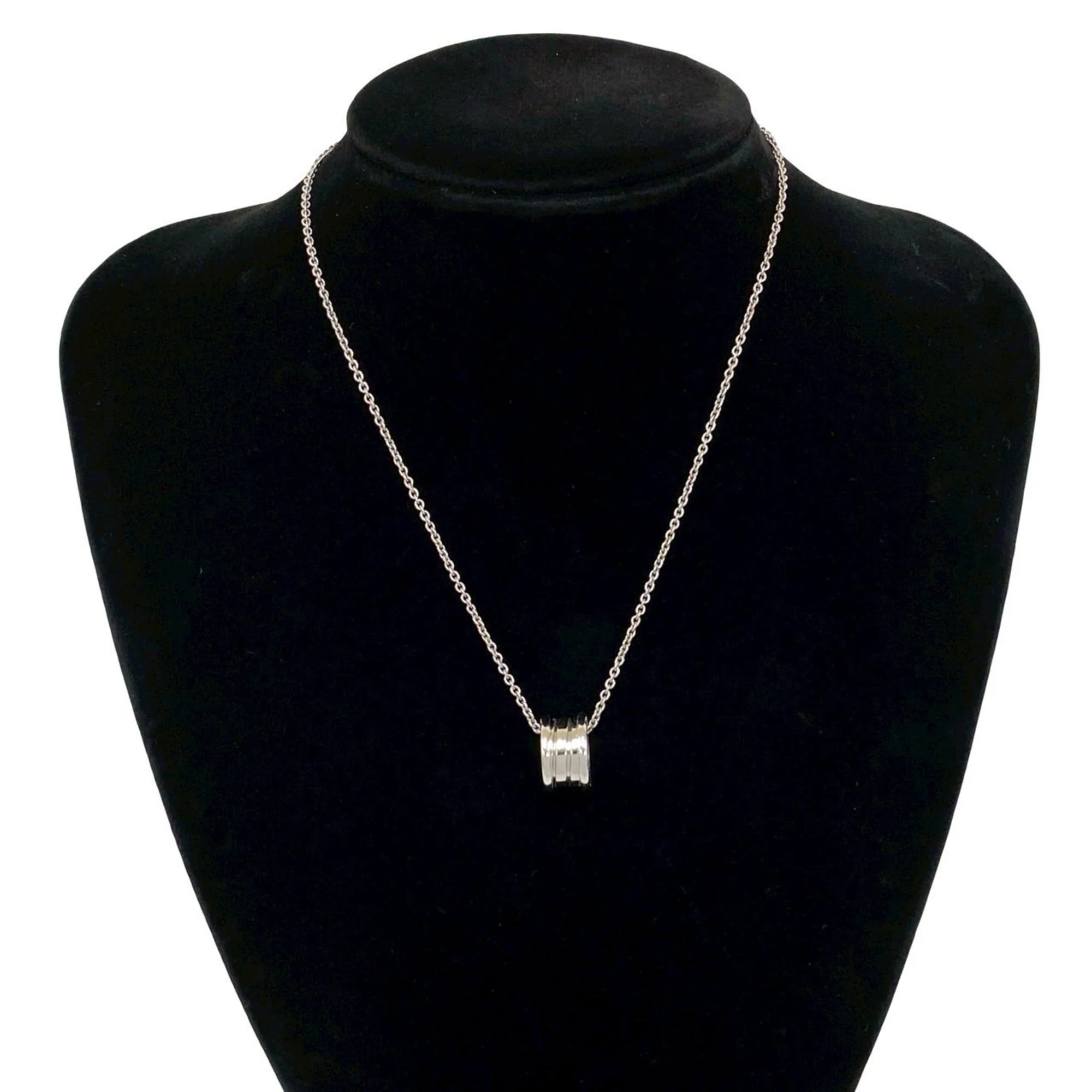 B.Zero1 Pendant Necklace 18K White Gold - Image 2