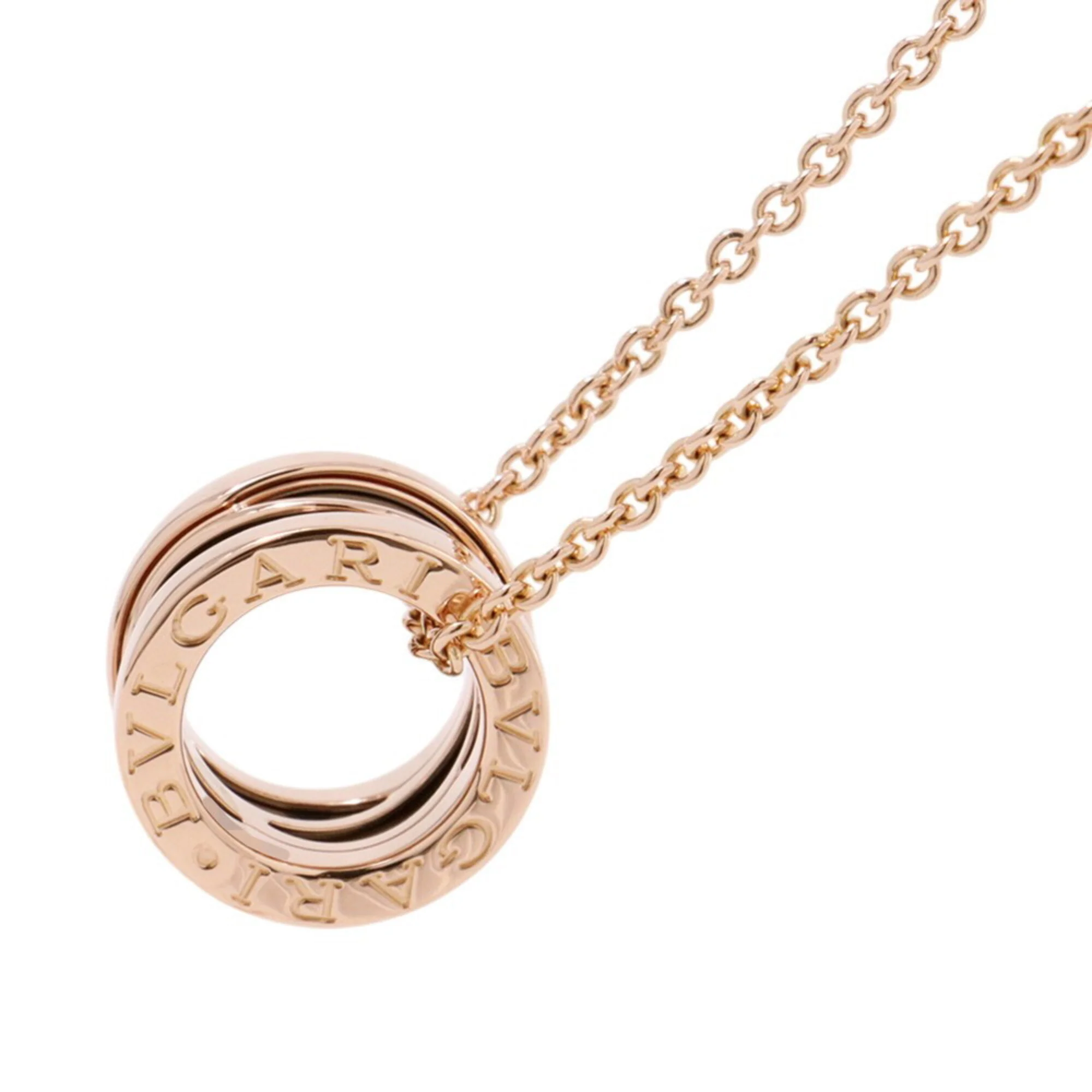B.Zero1 Pendant Necklace Ceramic and 18K Rose Gold - Image 2