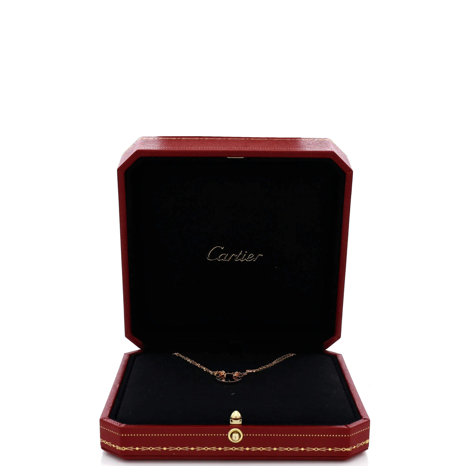 2 Diamonds Love Pendant Necklace 18K Rose Gold and Diamonds - Image 2