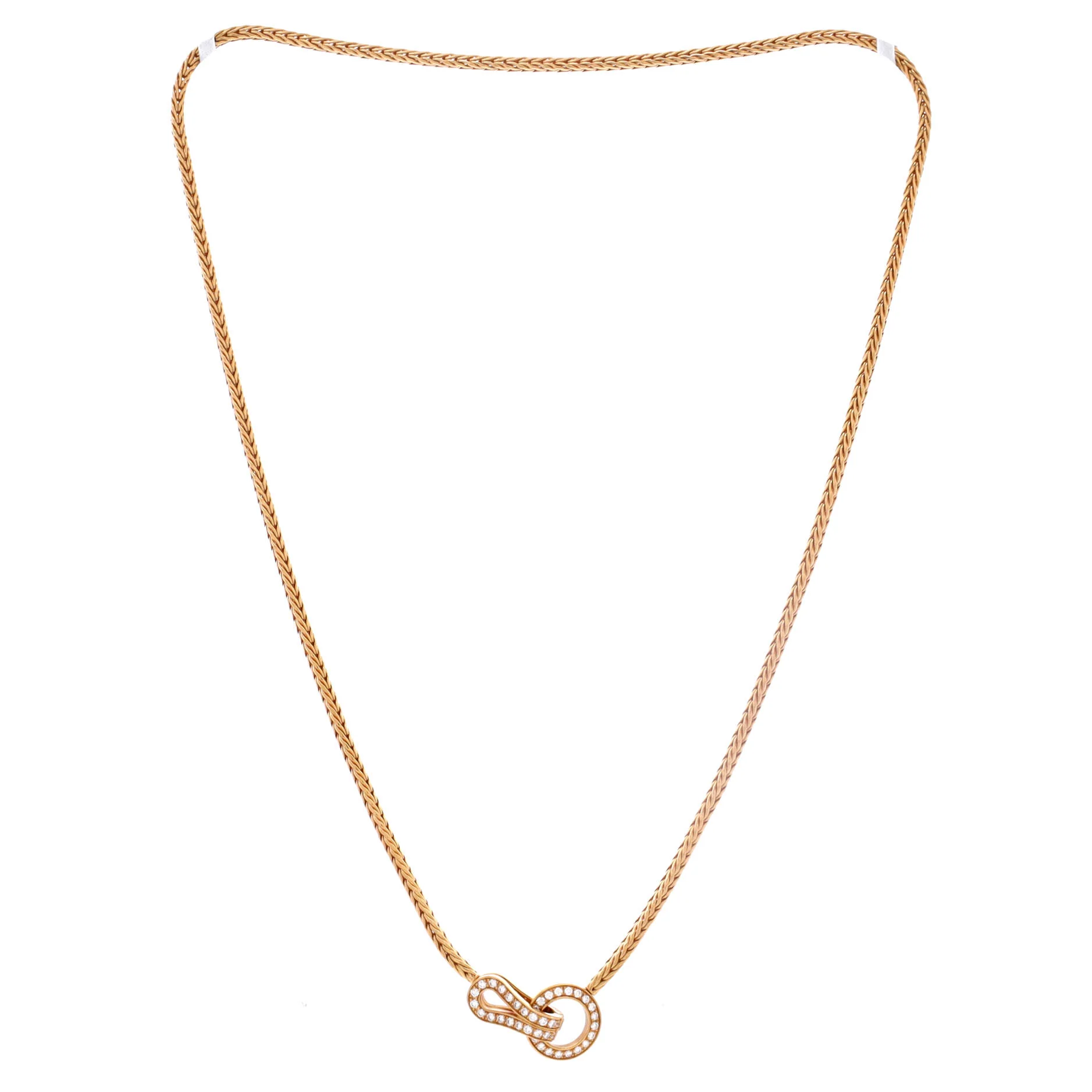 Agrafe Choker Necklace 18K Yellow Gold with Diamonds - Image 3