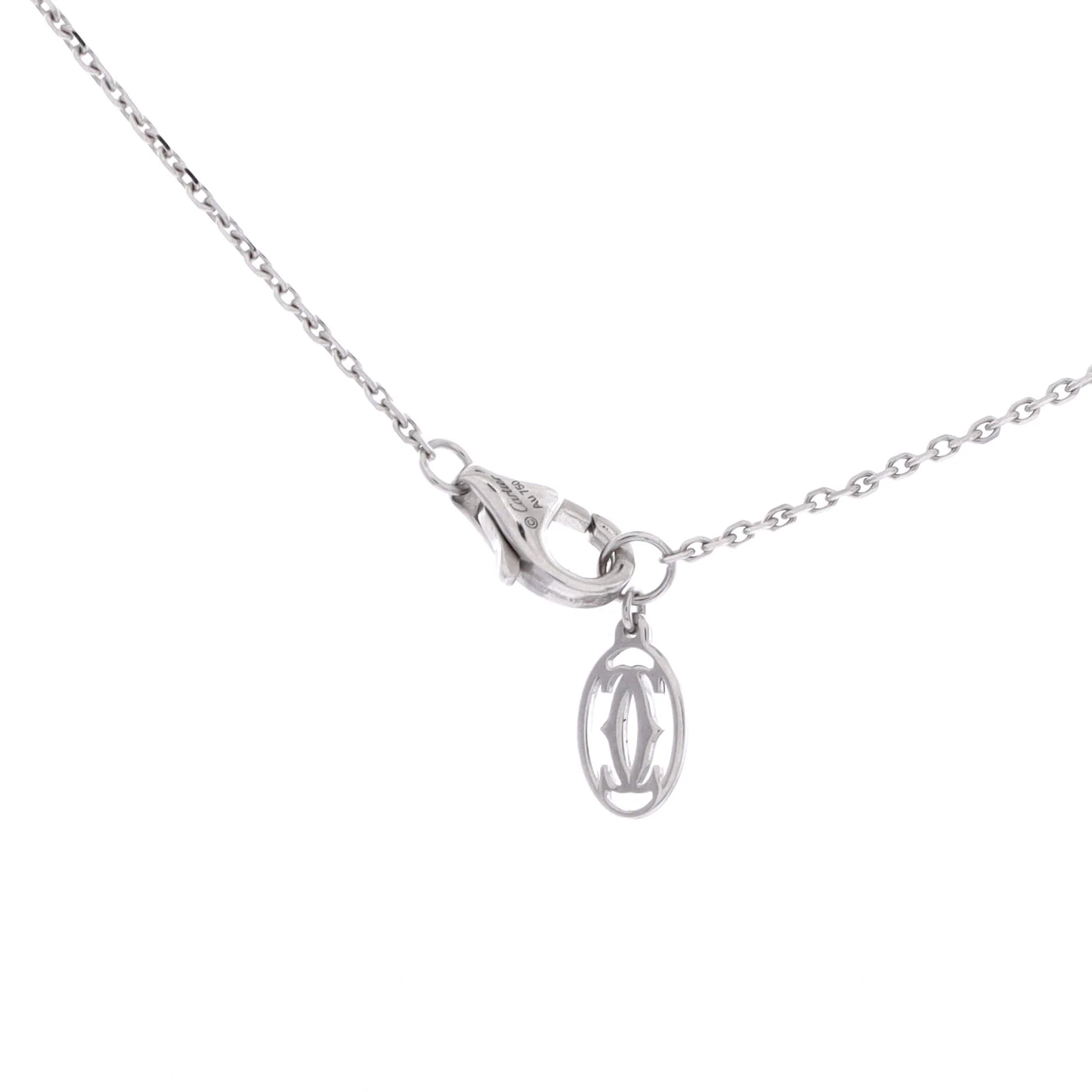Cartier D'Amour Pendant Necklace 18K White Gold and Diamond XS - Image 3