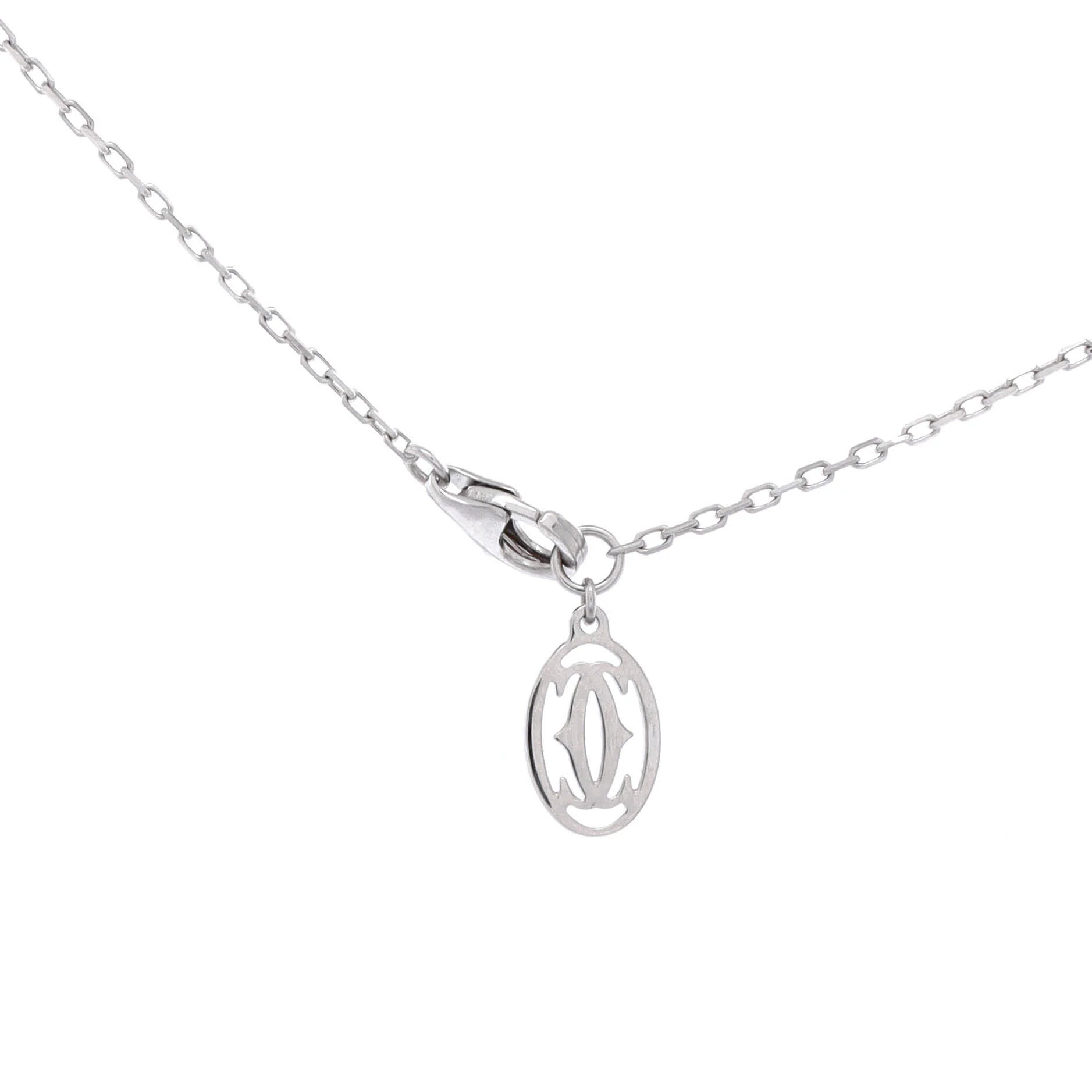 Cartier D'Amour Pendant Necklace 18K White Gold with Diamond Small - Image 3