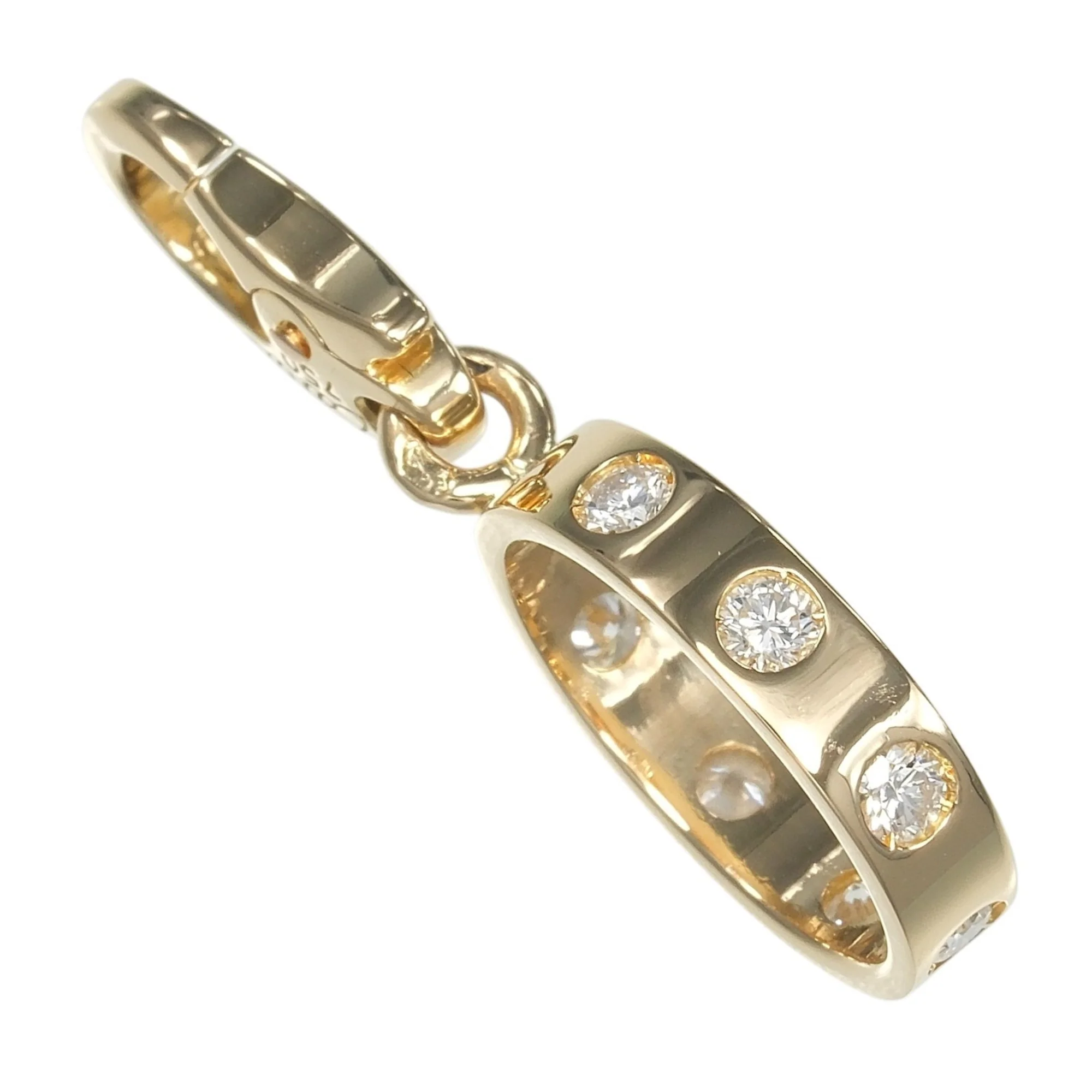 Charm Pendant 18K Yellow Gold with Diamonds - Image 3