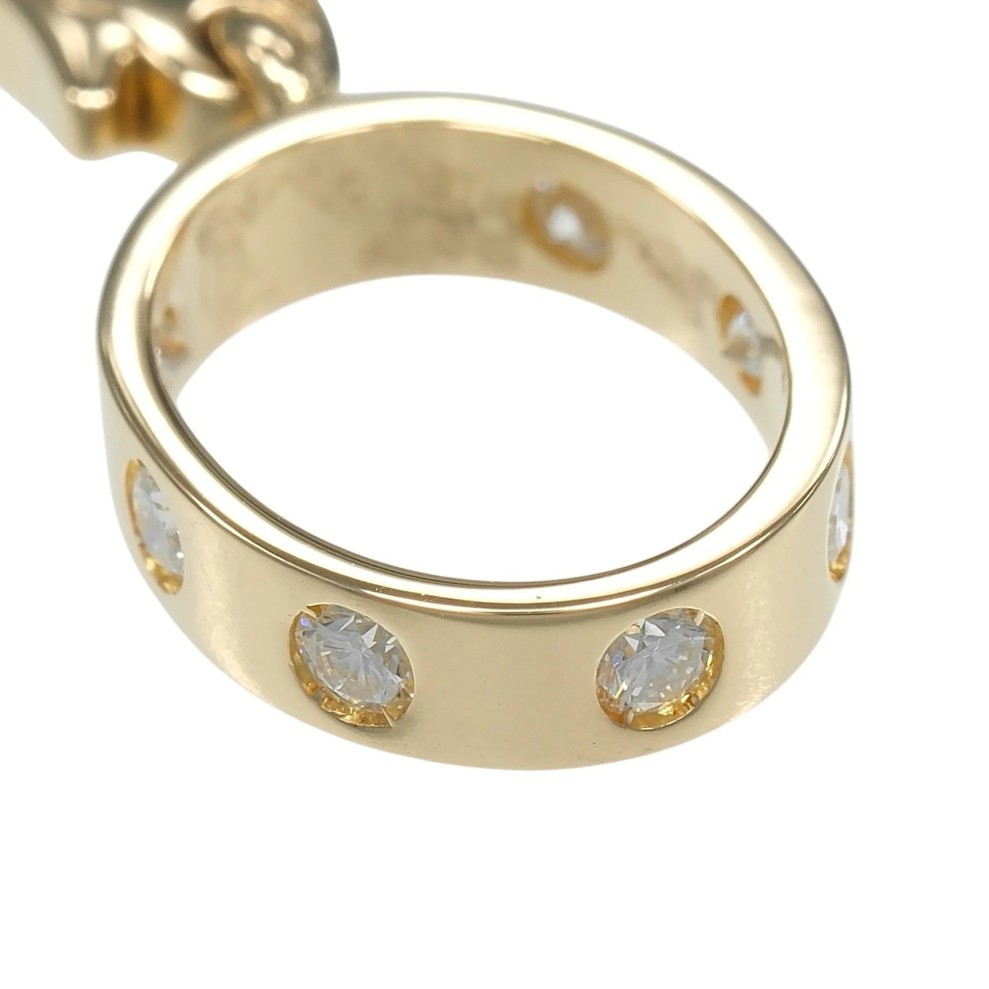 Charm Pendant 18K Yellow Gold with Diamonds - Image 5