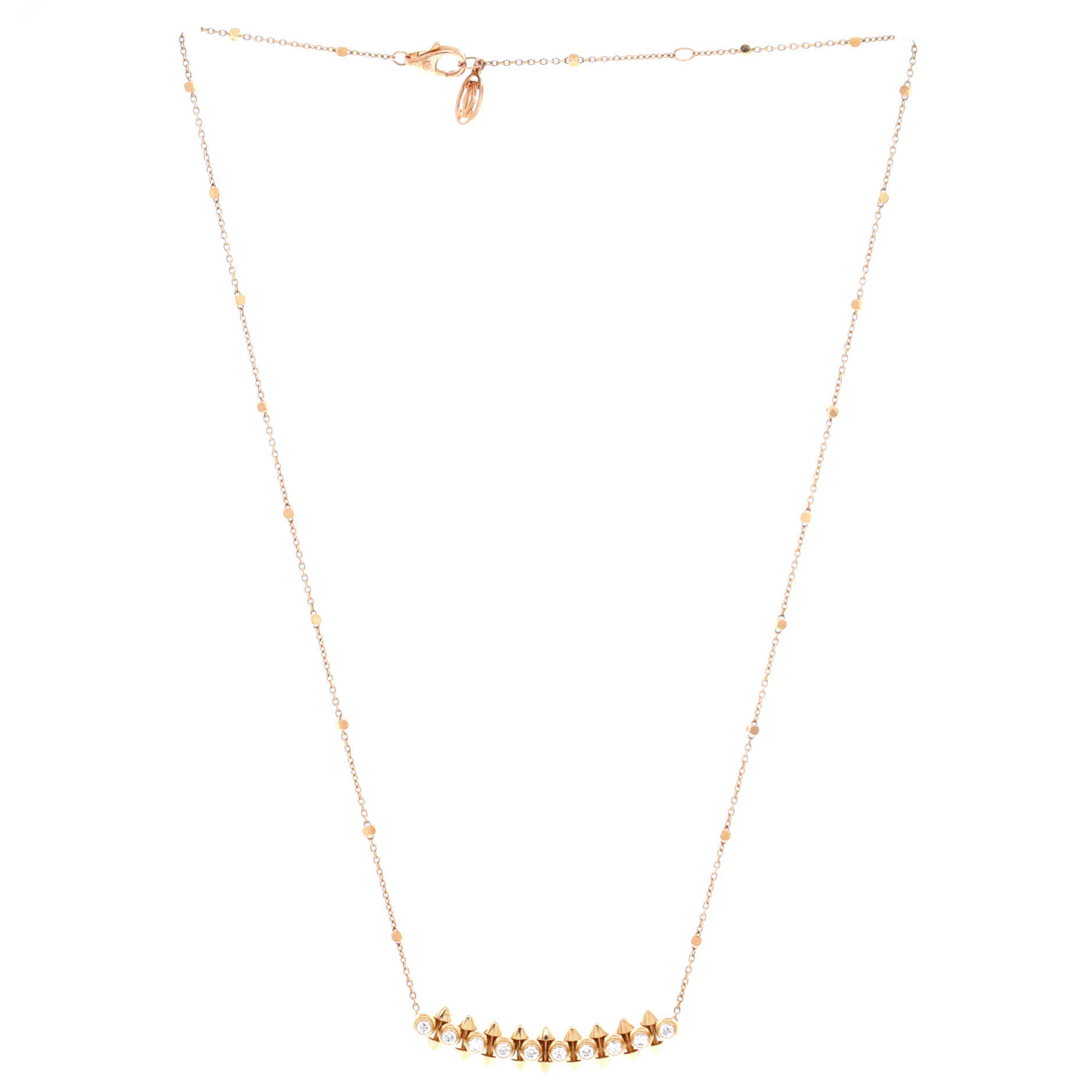 Clash de Cartier Pendant Necklace 18K Rose Gold with Diamonds - Image 3