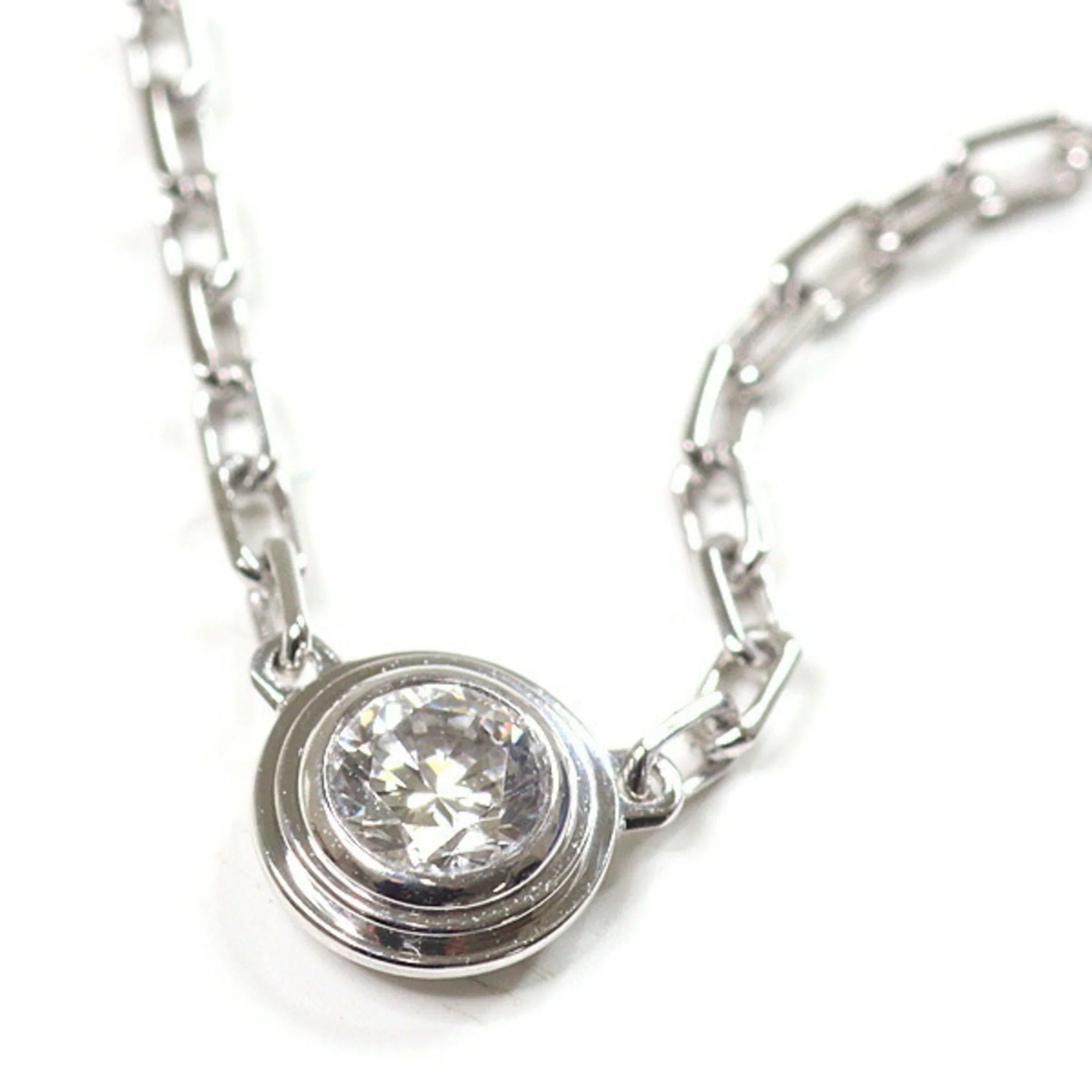 Damour (Diamants Légers) Pendant Necklace 18K White Gold Small - Image 2