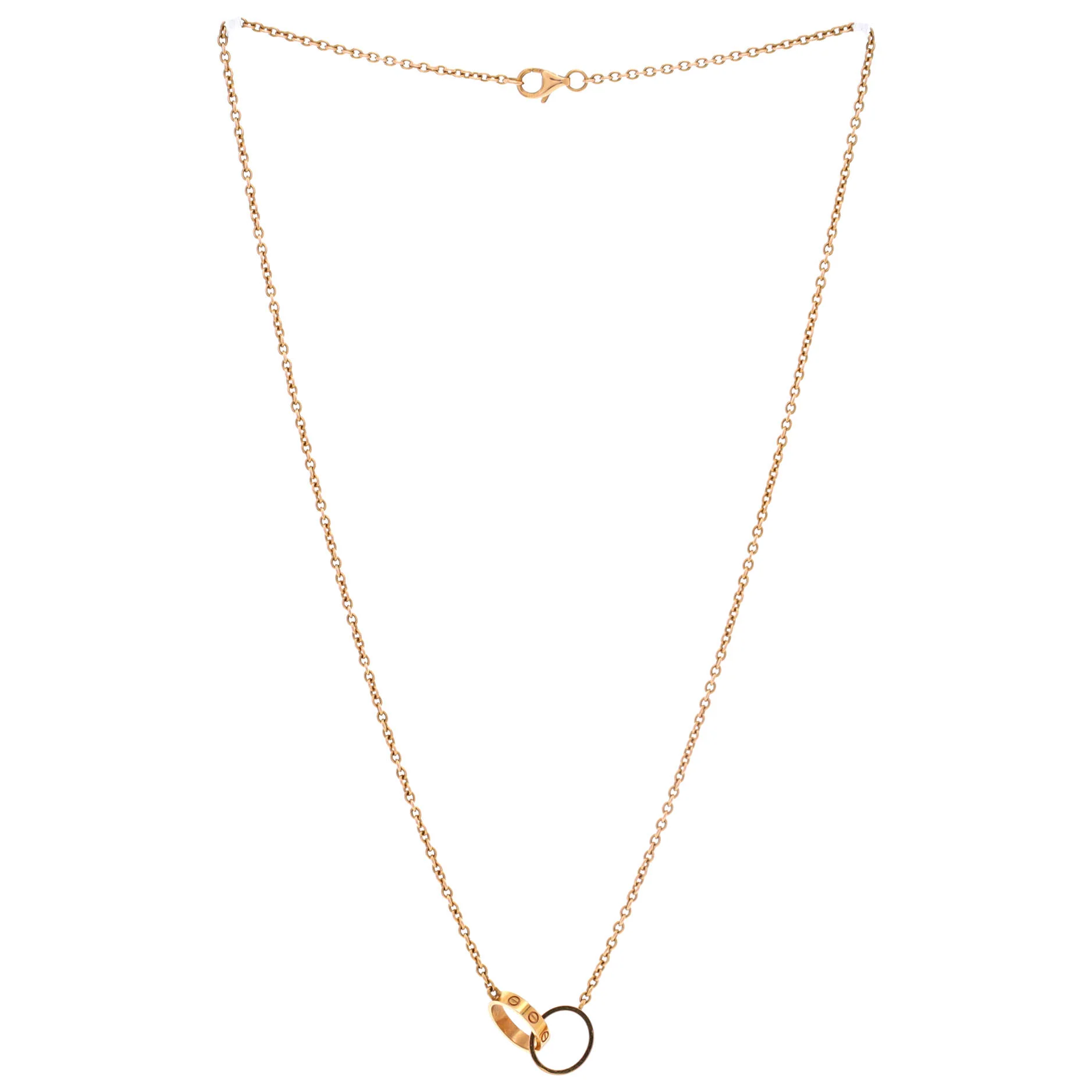 Love Interlocking Necklace 18K Rose Gold - Image 2