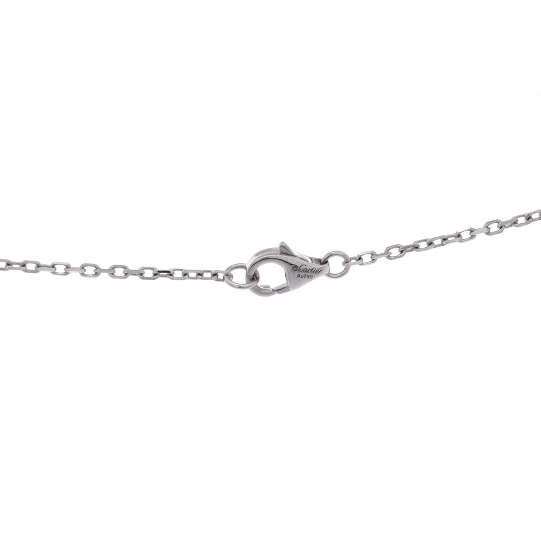 Love Interlocking Pave Necklace 18K White Gold and Diamonds - Image 3