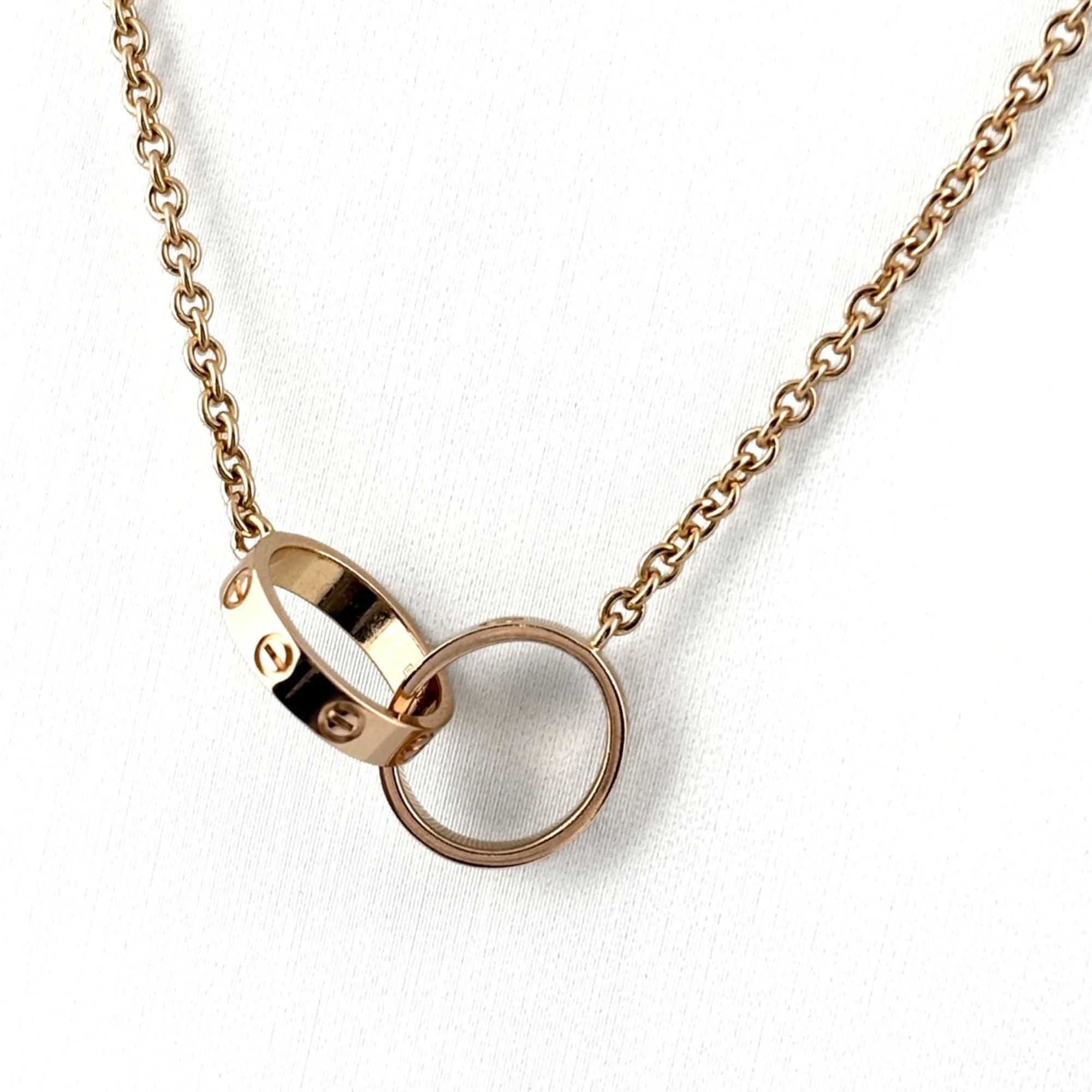 Love Pendant Necklace 18K Rose Gold