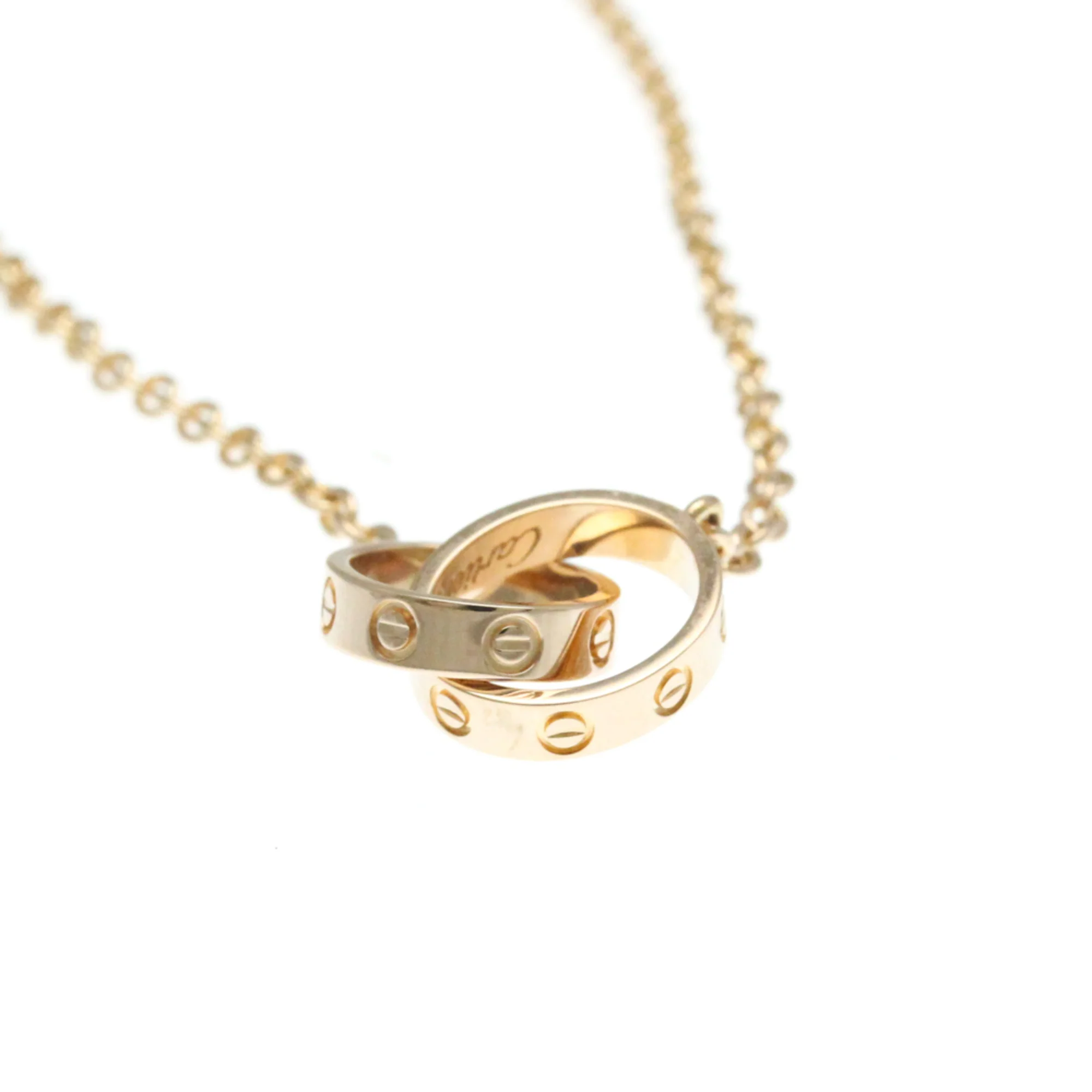 Love Pendant Necklace 18K Rose Gold - Image 8