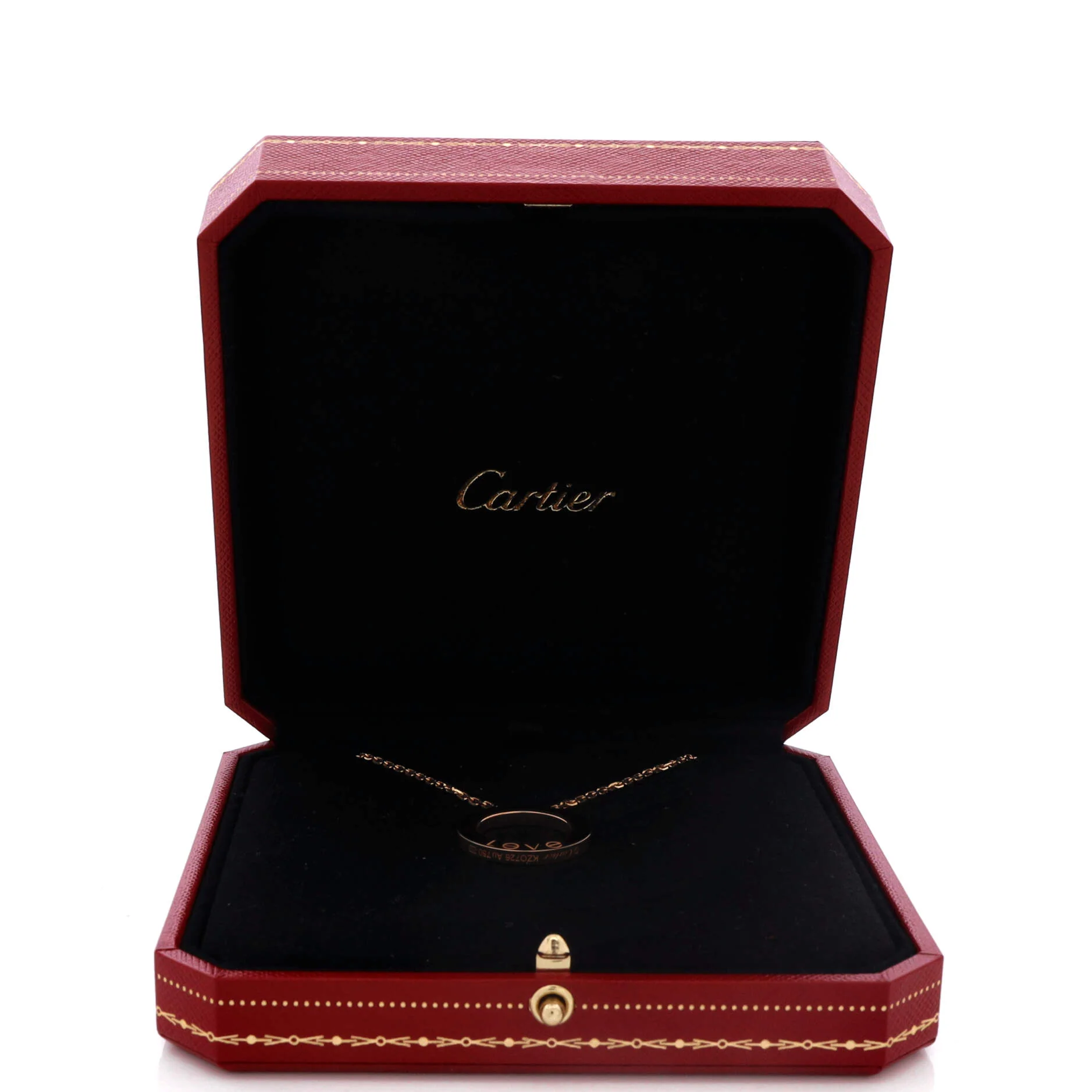 Love Pendant Necklace 18K Rose Gold - Image 2