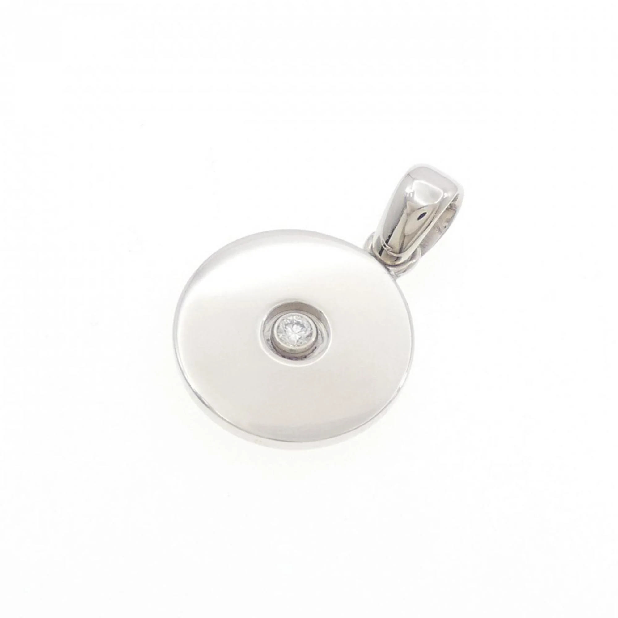 Love Pendant Necklace 18K White Gold with Diamond