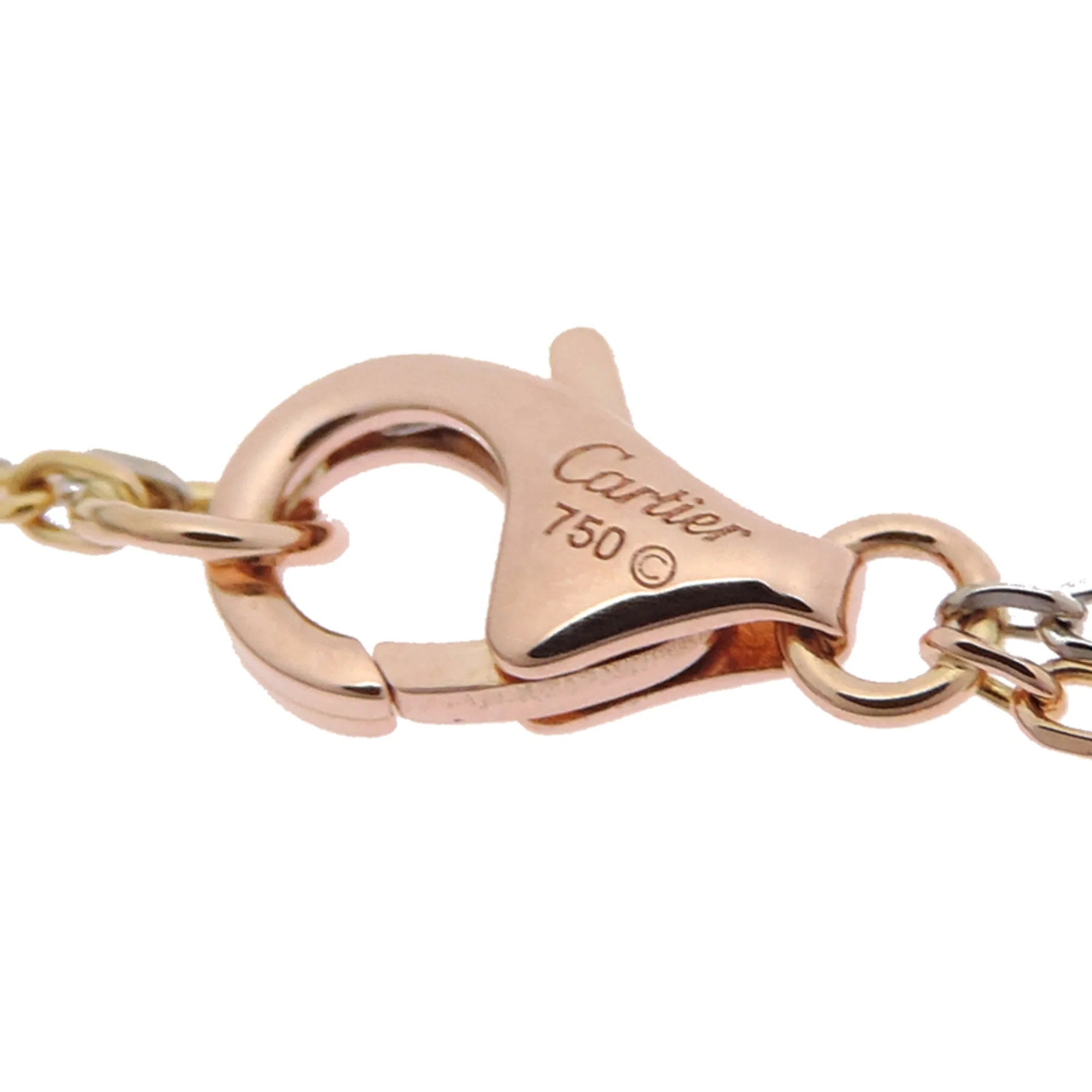 Pendant Necklace 18K Rose Gold and 18K White Gold with Diamond - Image 6