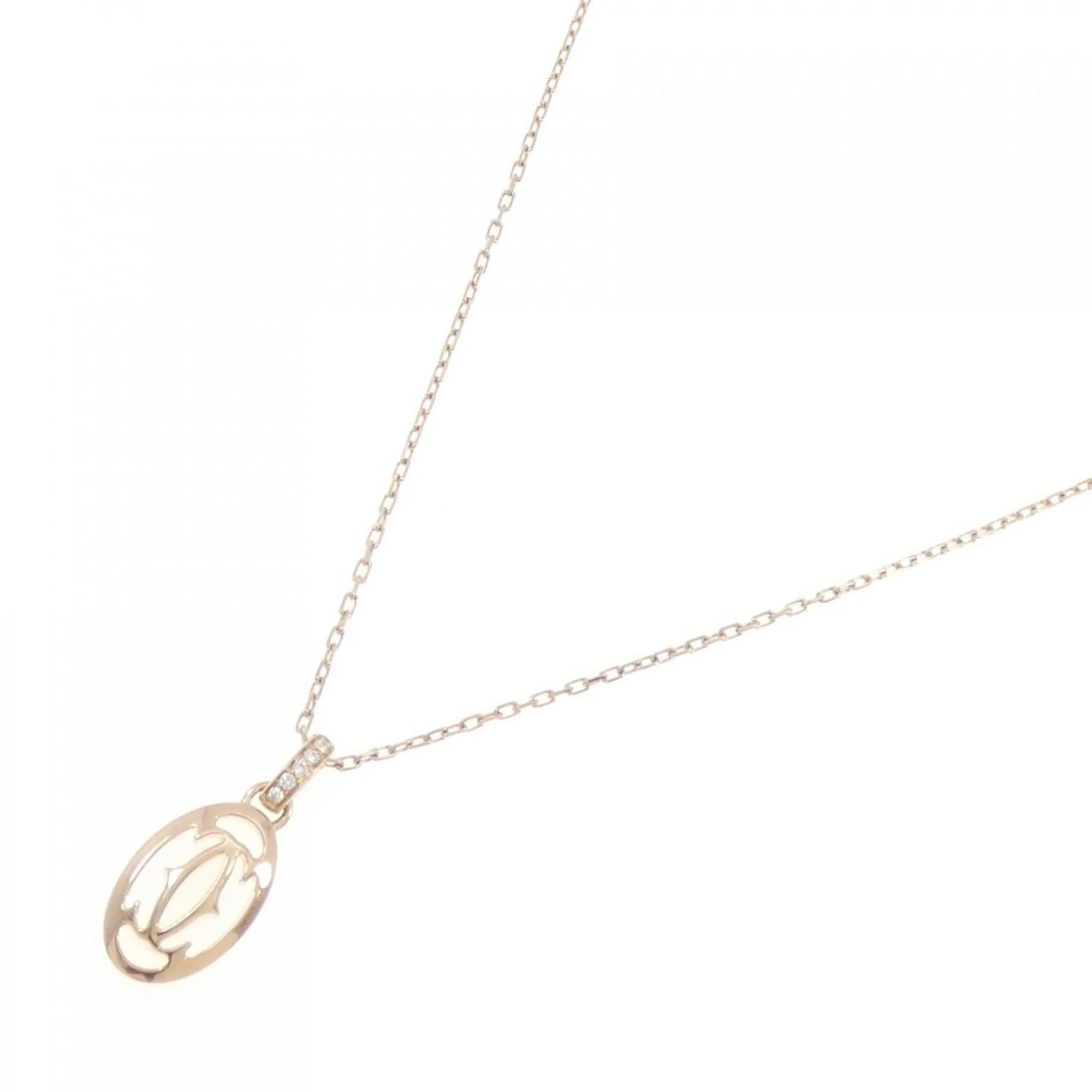 Pendant Necklace 18K Rose Gold with Diamond - Image 2