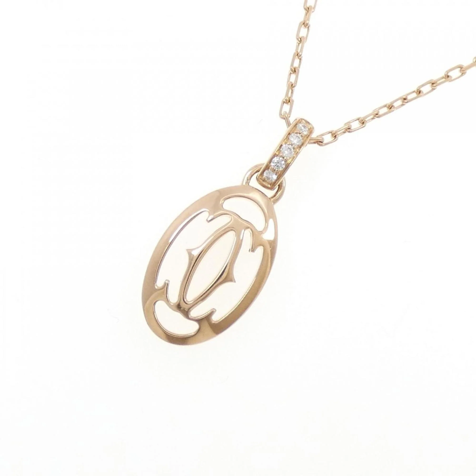 Pendant Necklace 18K Rose Gold with Diamond - Image 3