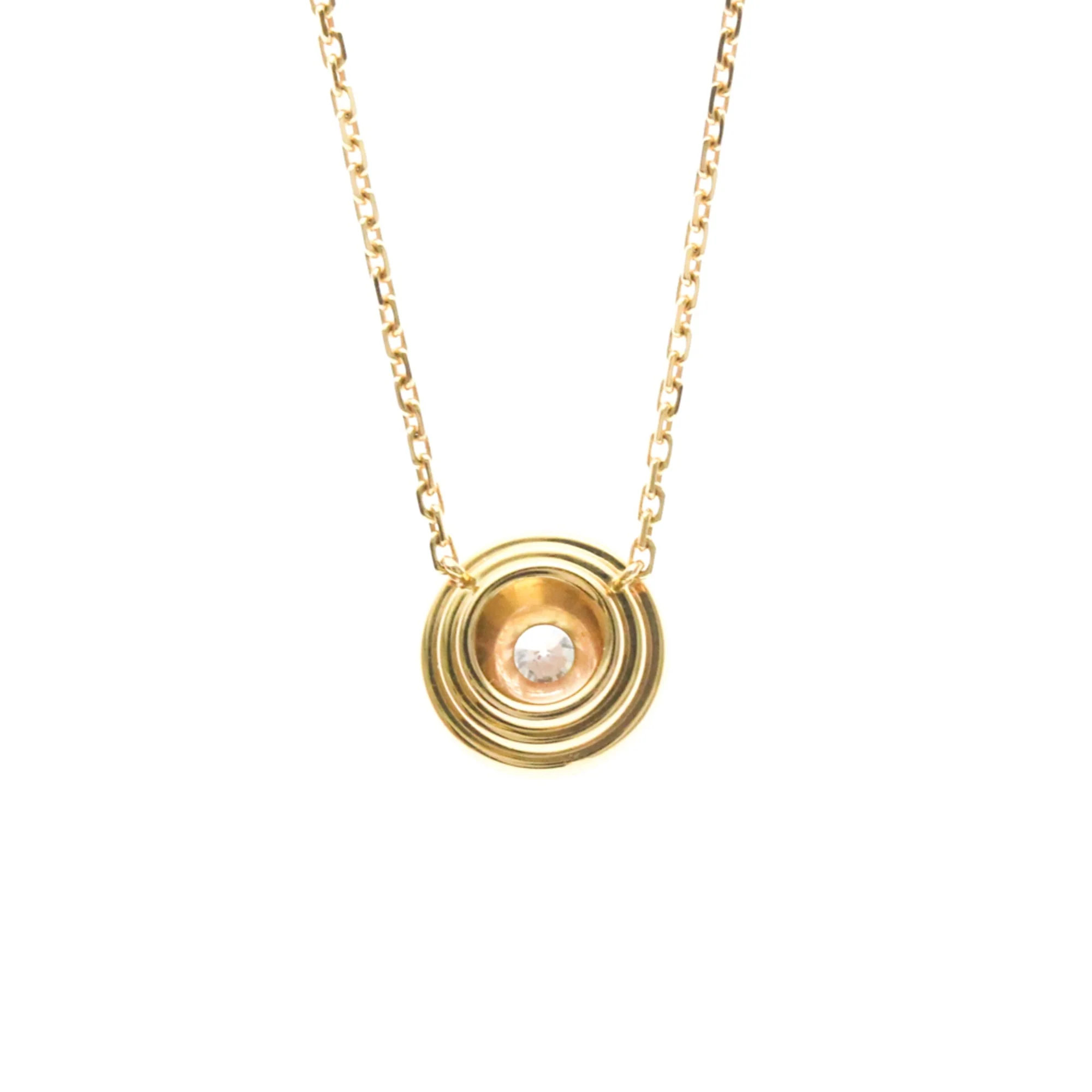 Pendant Necklace 18K Rose Gold with Diamond - Image 2