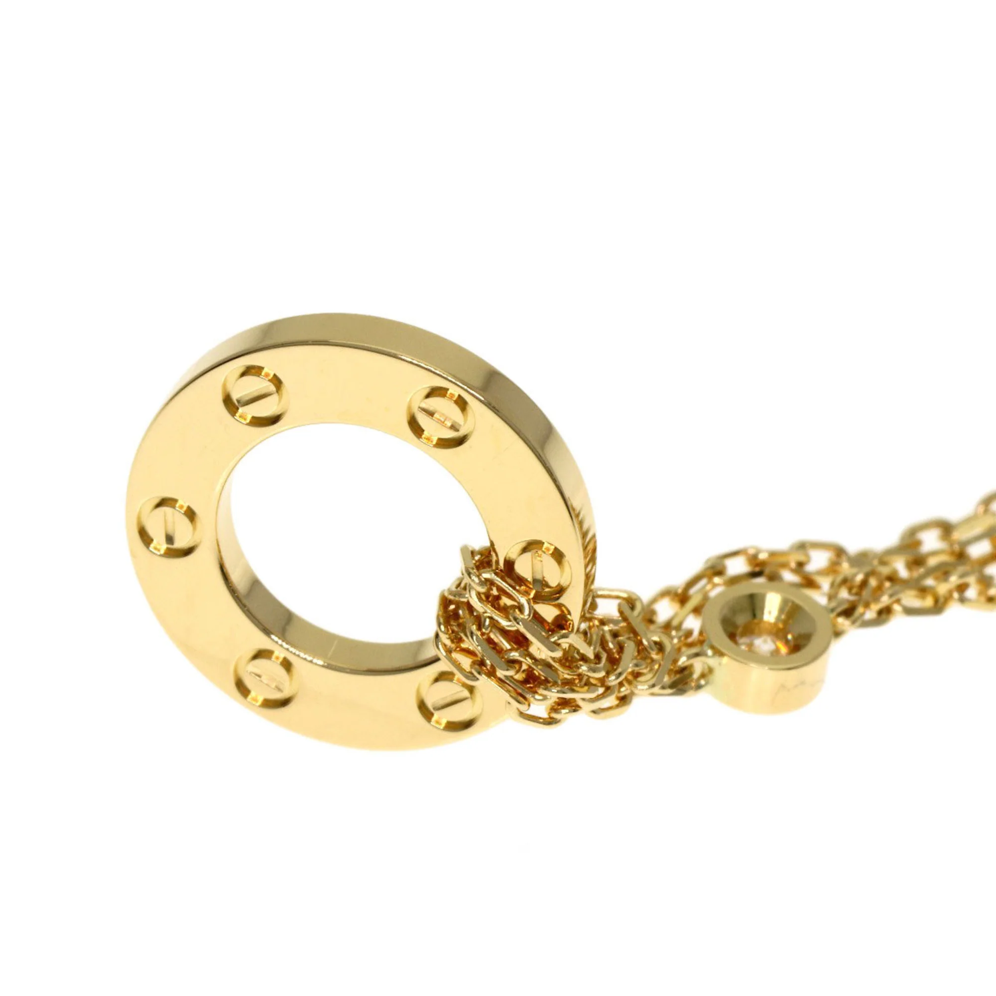 Pendant Necklace 18K Yellow Gold with Diamond - Image 7