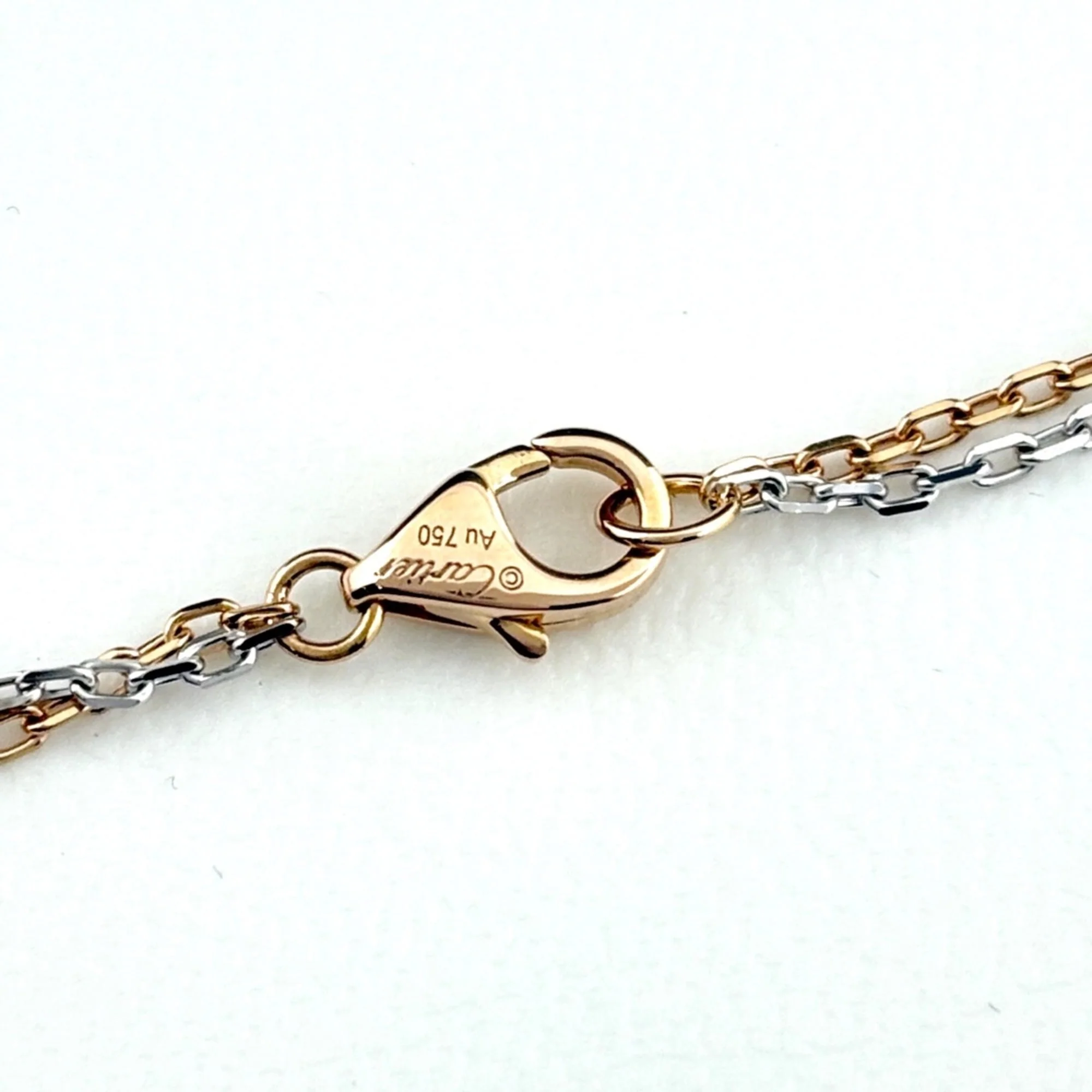Pendant Necklace Rose Gold and White Gold and Yellow Gold - Image 6