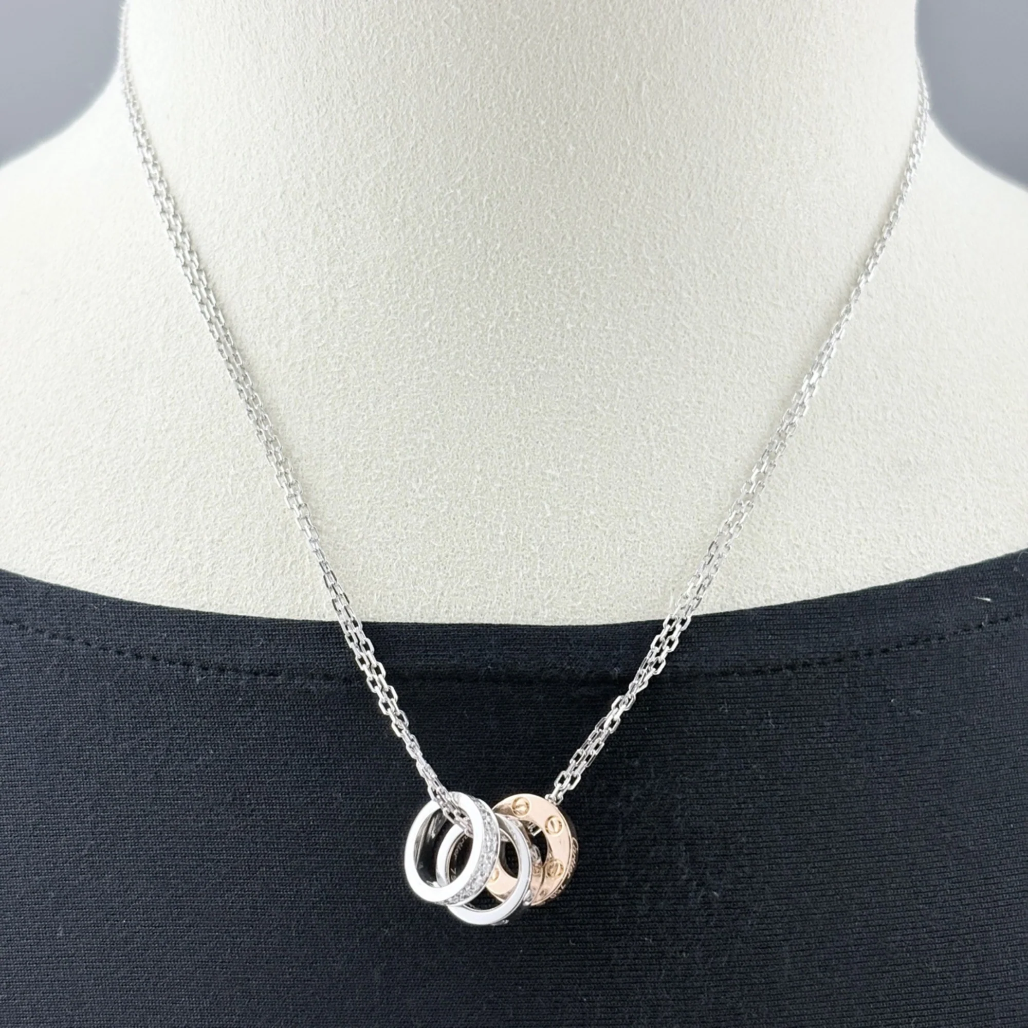 Pendant Necklace Sterling Silver with Diamond - Image 5