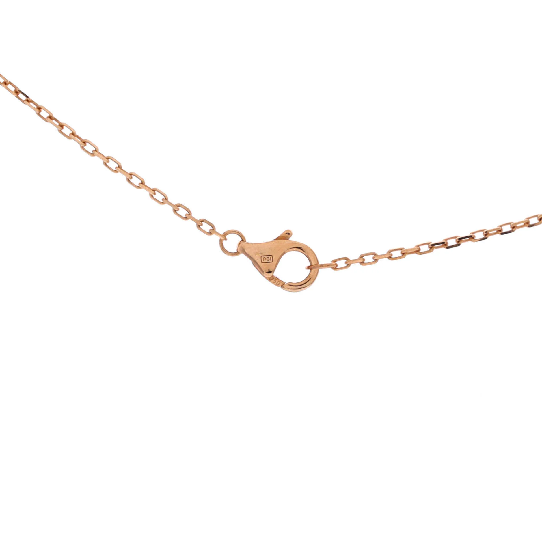 Trinity Diamond Pendant Necklace 18K Tricolor Gold and Diamond - Image 3