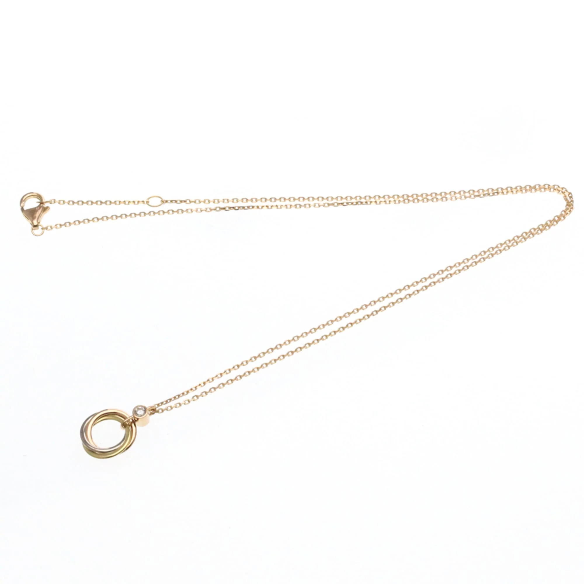 Trinity Pendant Necklace 18K Tricolor Gold - Image 6