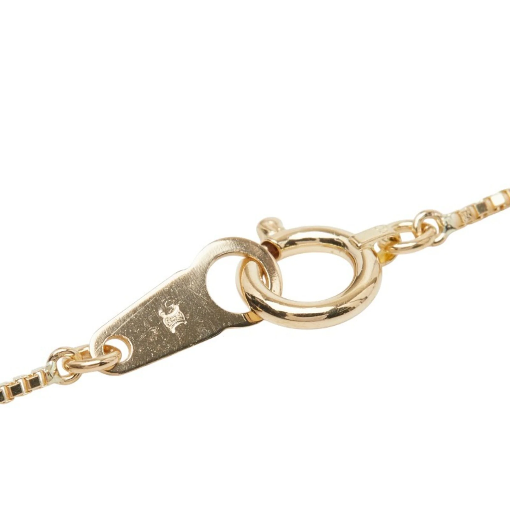 Pendant Necklace 18K Yellow Gold with Diamond and Ruby - Image 8