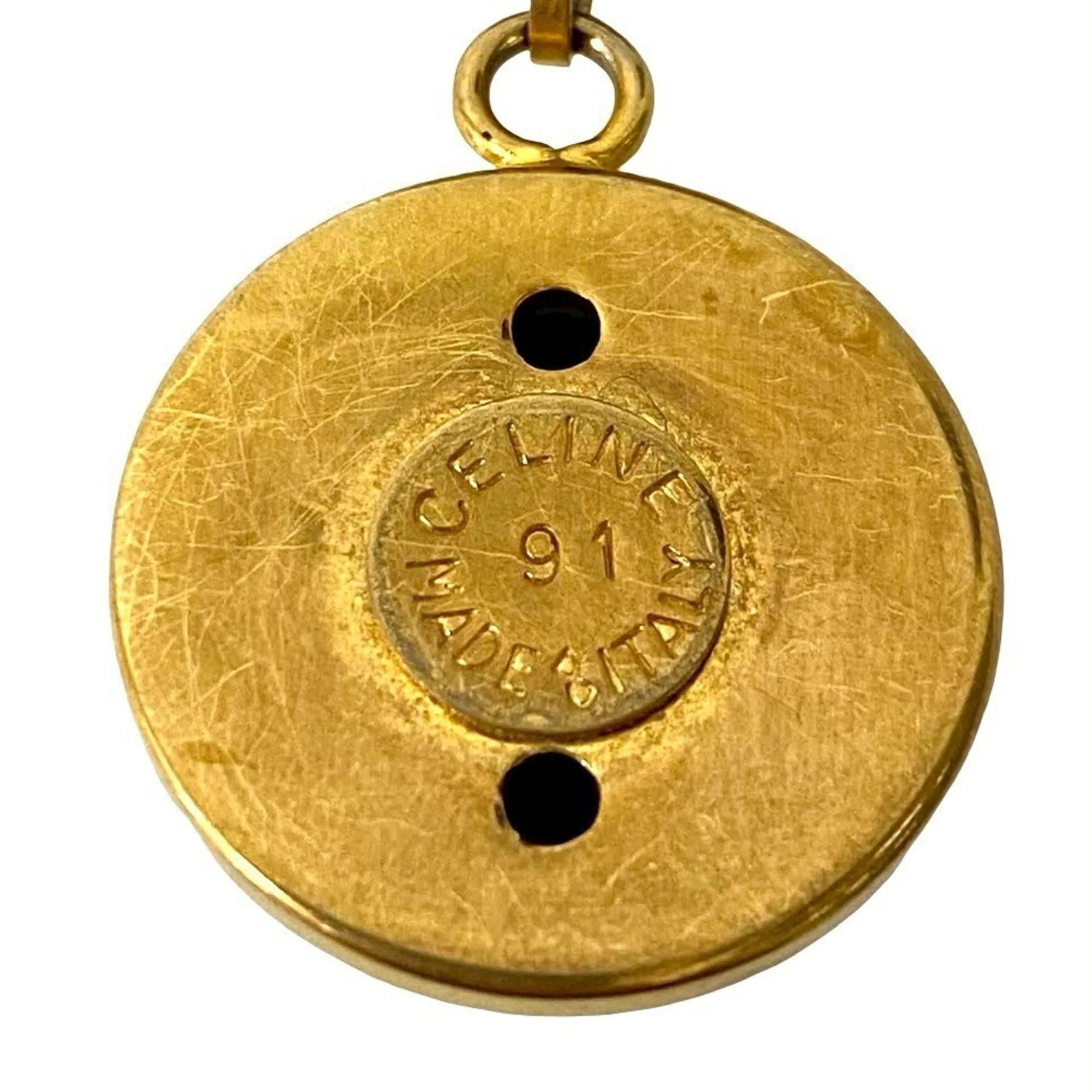 Star Ball Motif Pendant Necklace Gold - Image 3