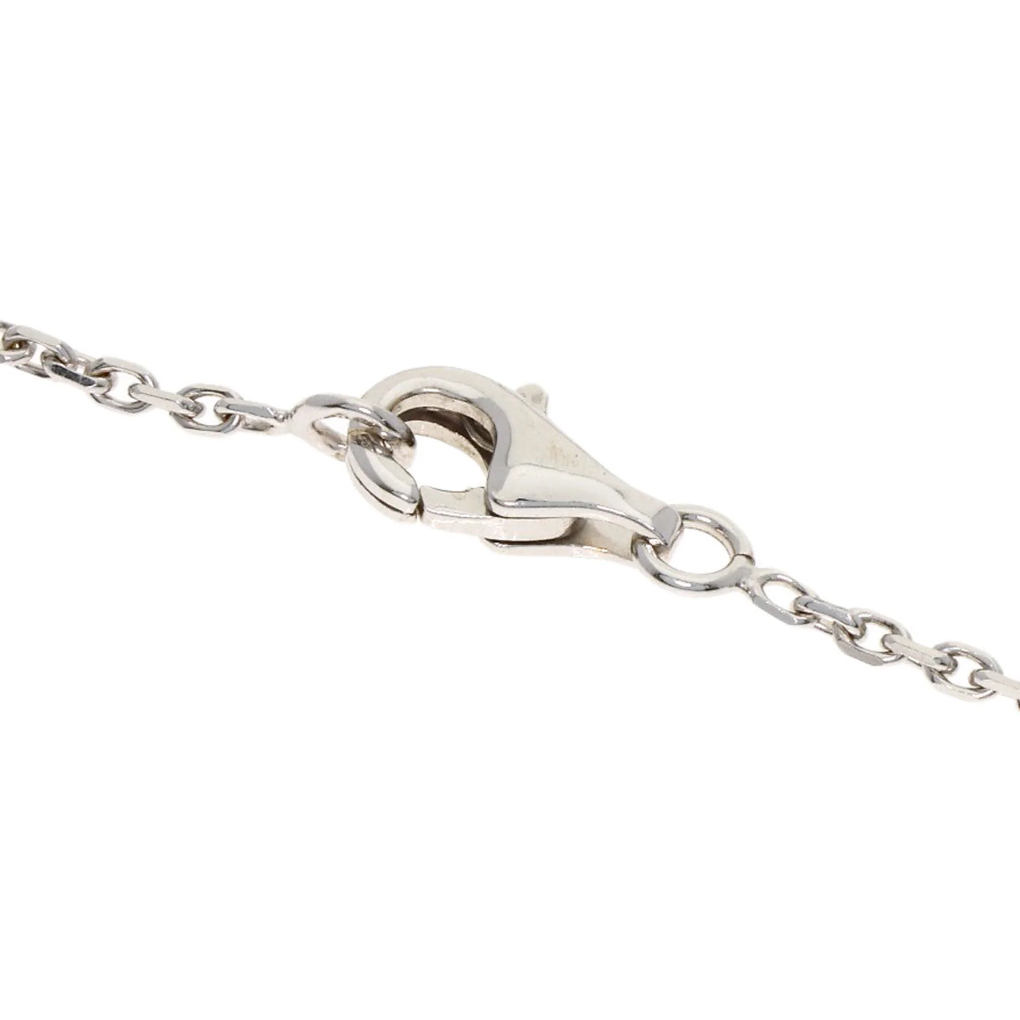 Camellia Pendant Necklace 18K White Gold with Diamond - Image 4