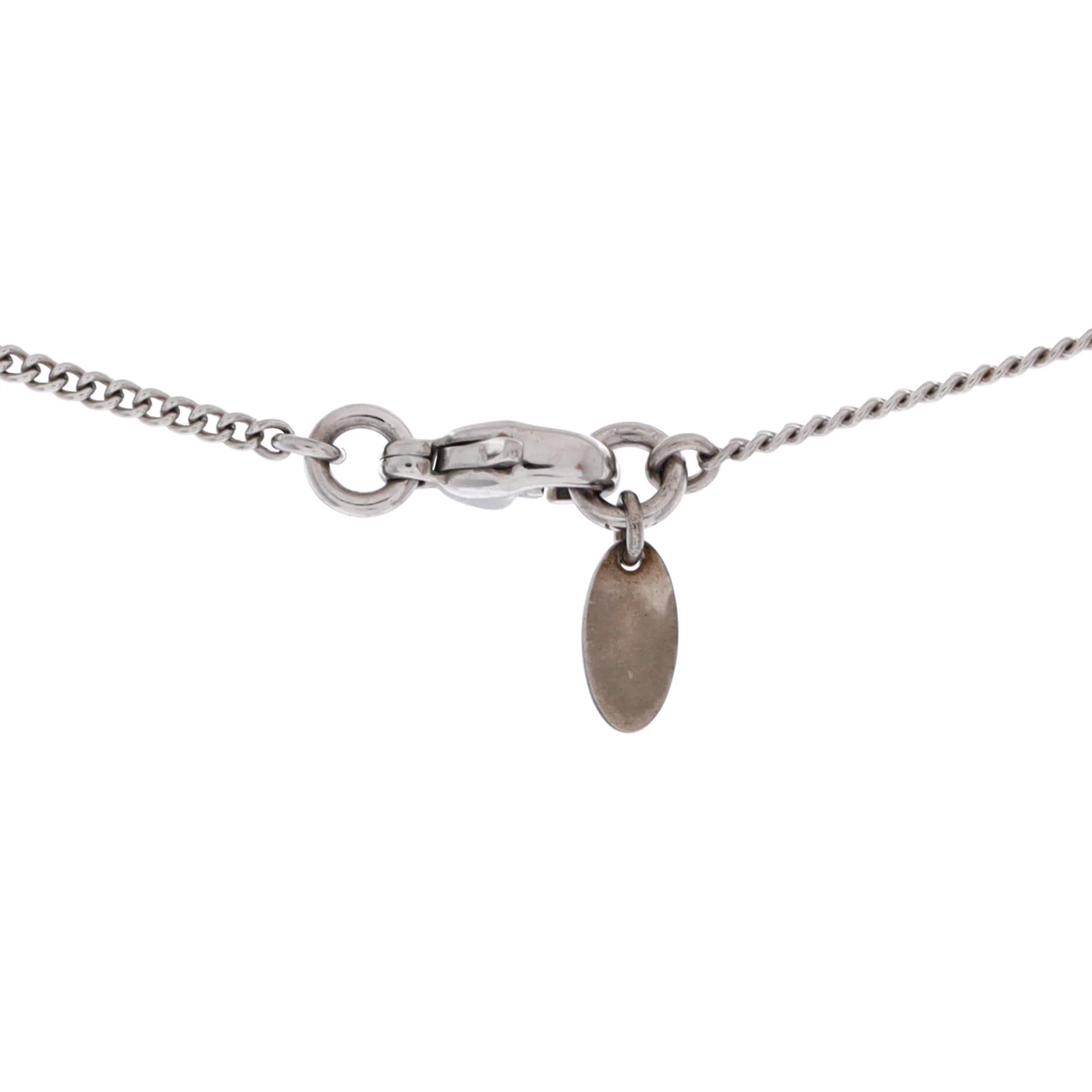 CC Crystal Logo Necklace Metal - Image 3