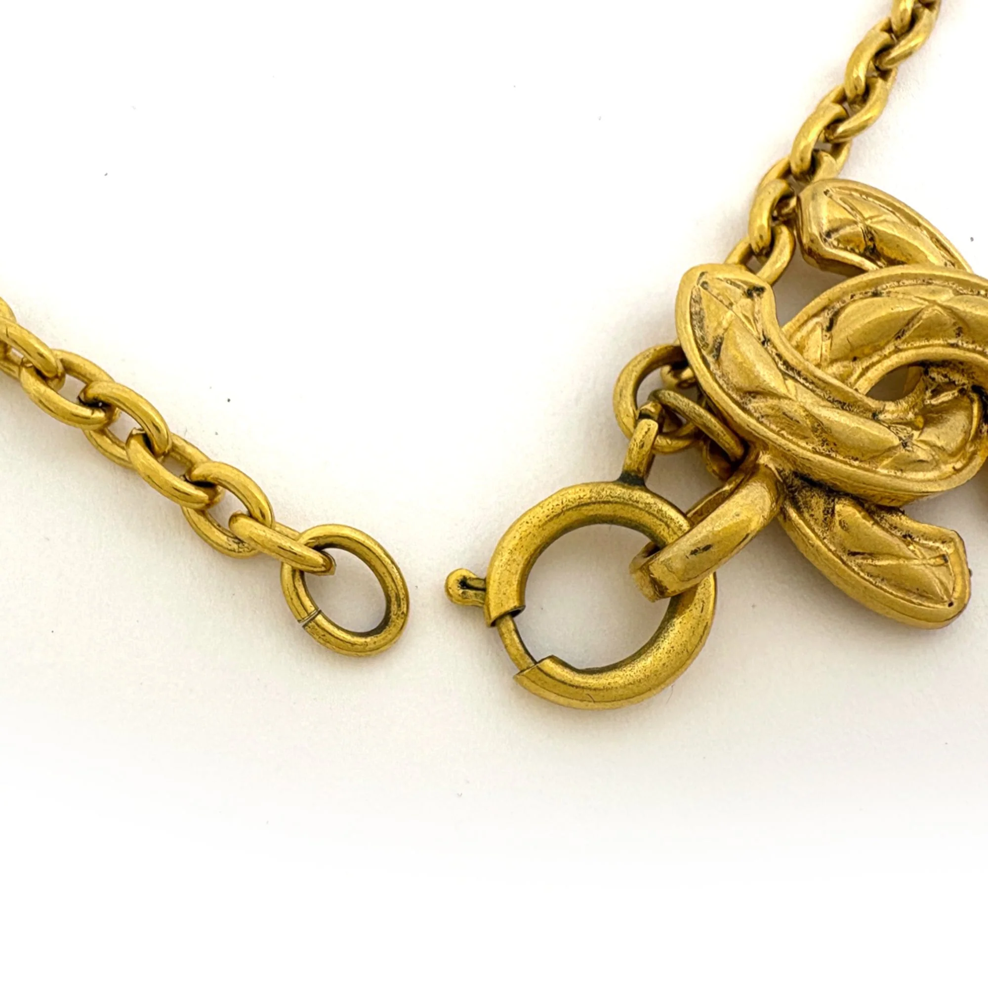 CC Logo Chain Pendant Necklace Metal - Image 3