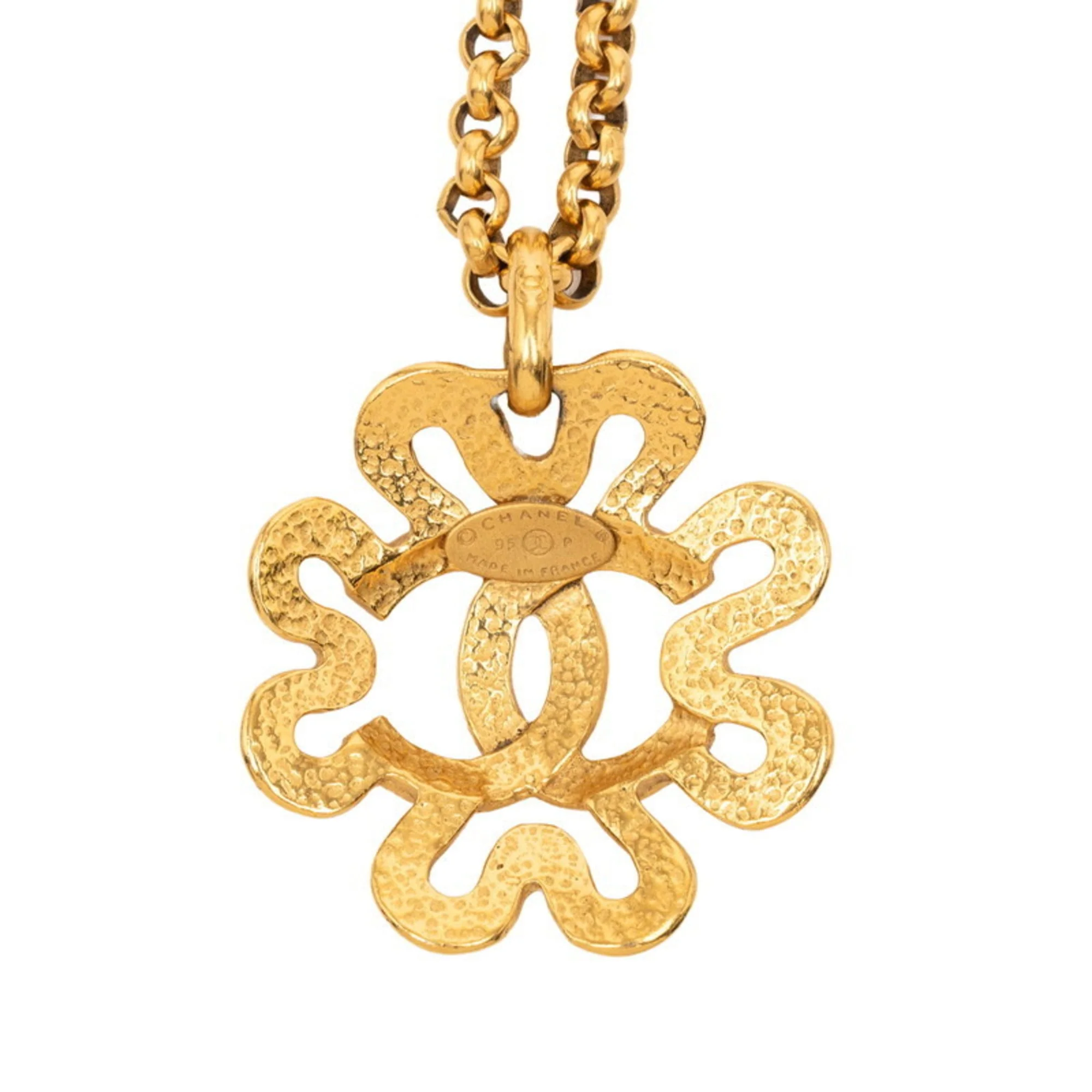 CC Logo Chain Pendant Necklace Metal - Image 2
