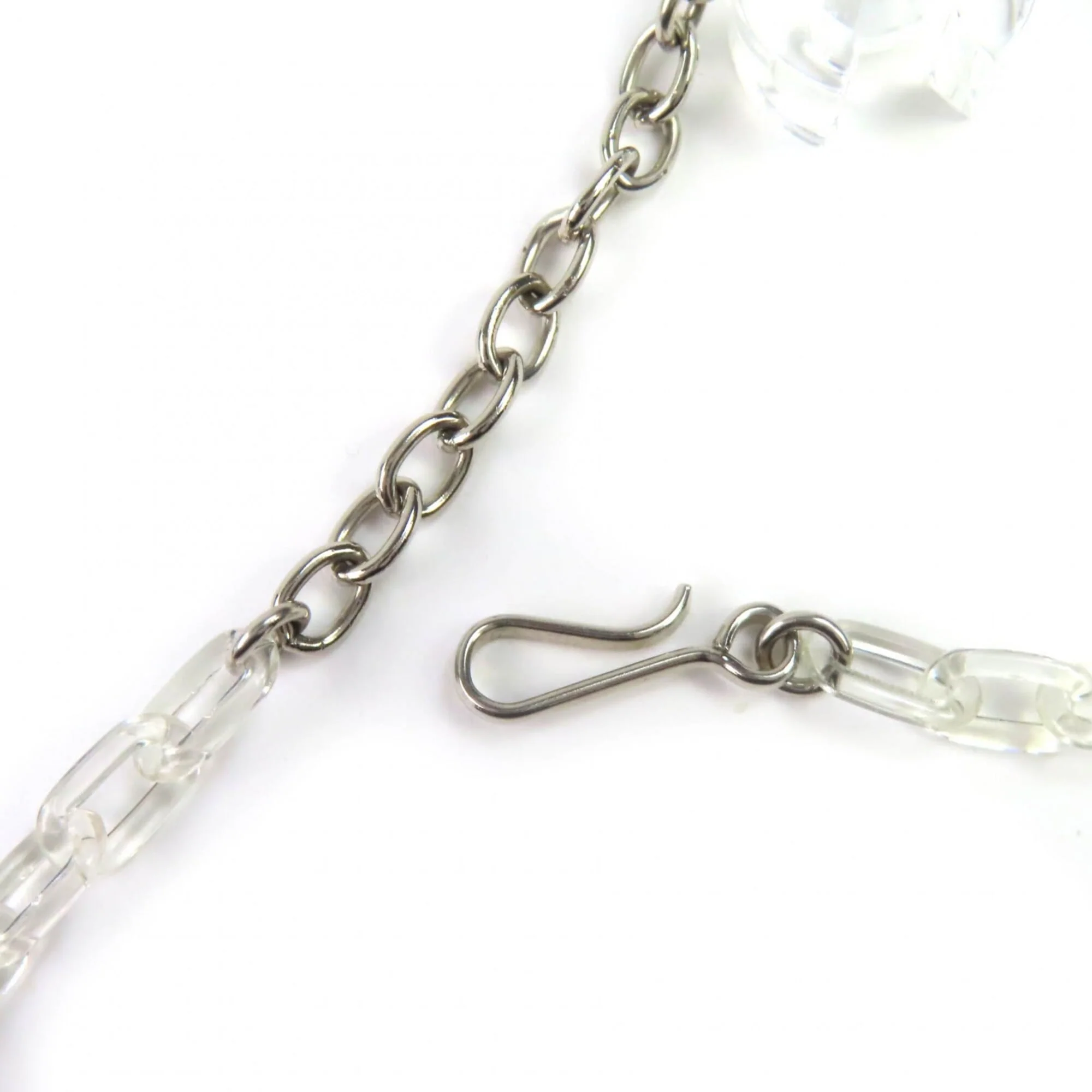 CC Logo Chain Pendant Necklace Metal - Image 9