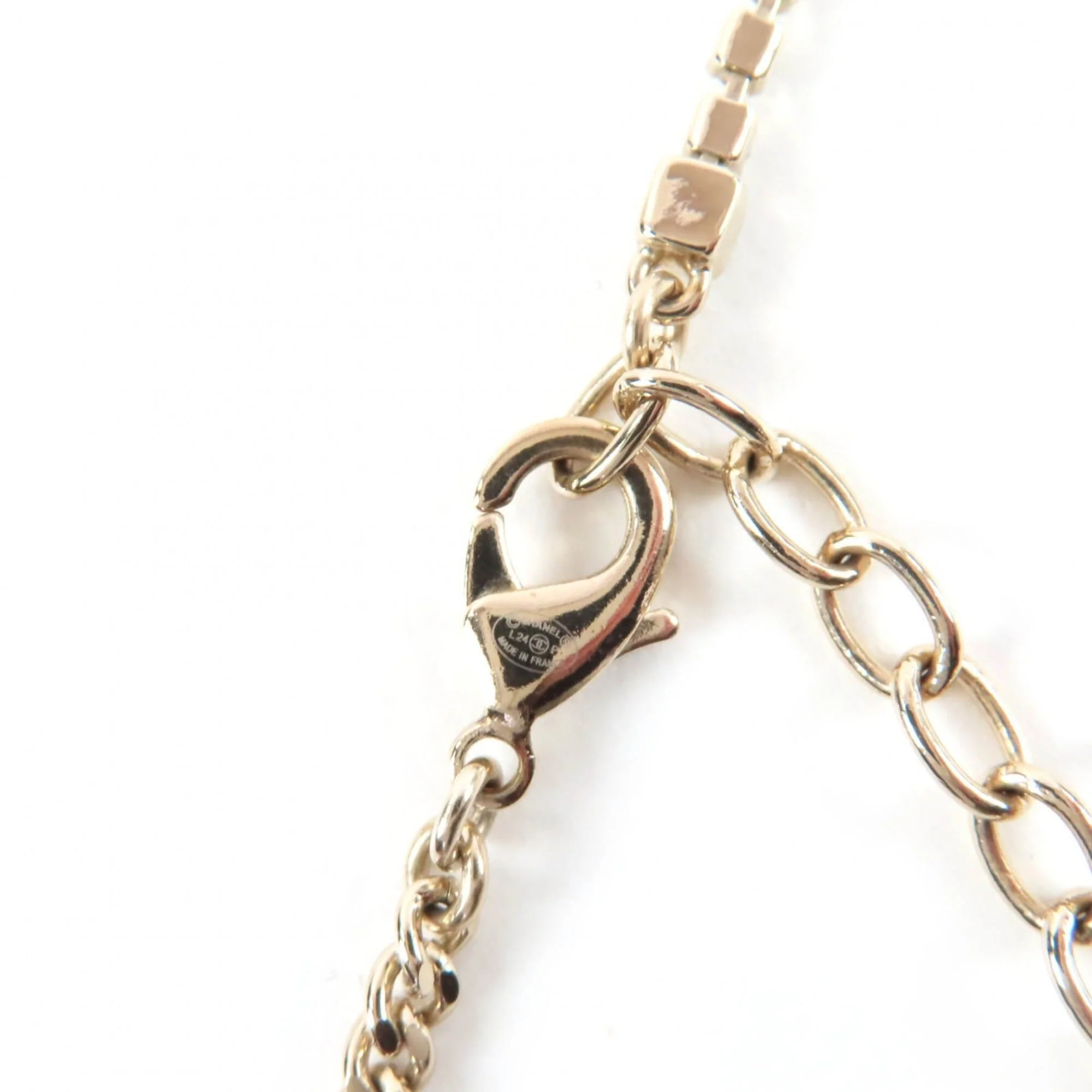 CC Logo Chain Pendant Necklace Metal - Image 7