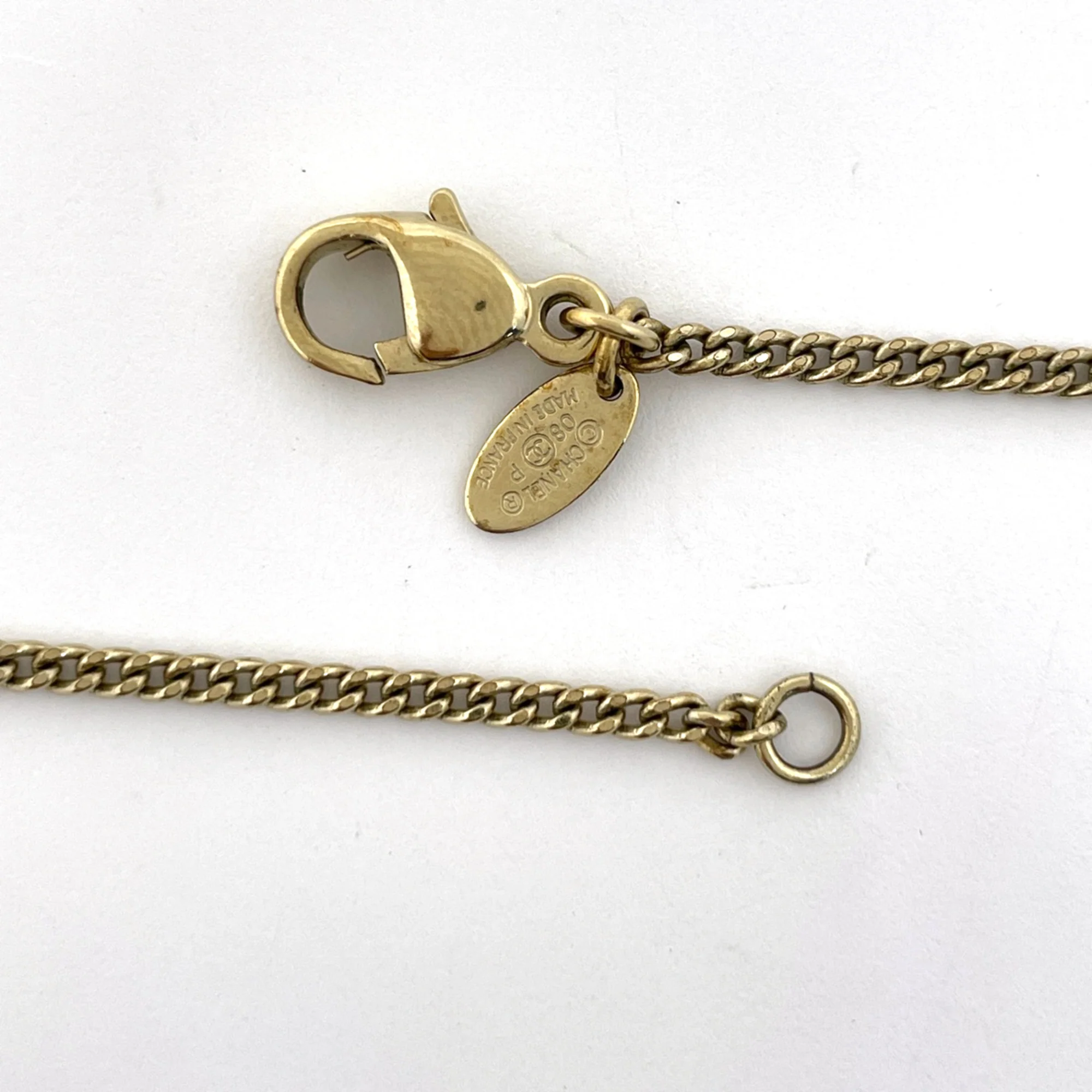 CC Logo Pendant Necklace Metal - Image 3
