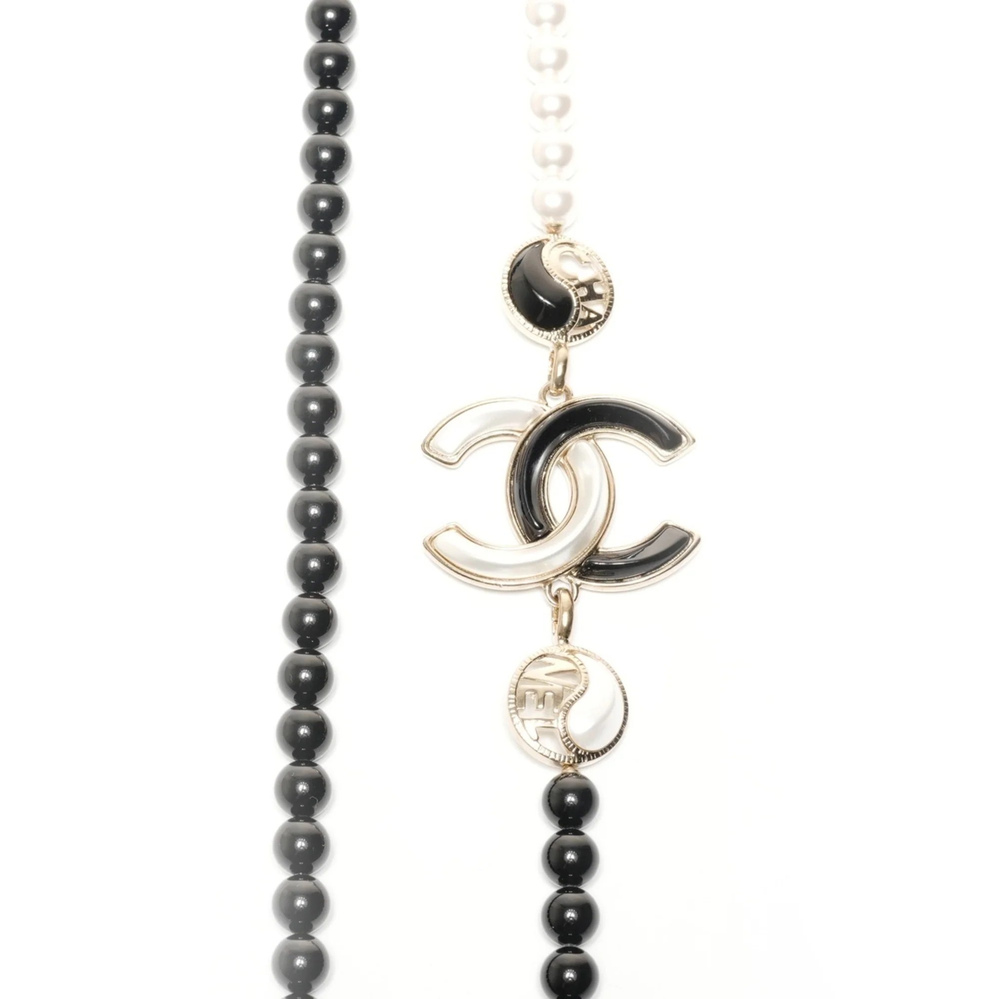 CC Logo Pendant Necklace Metal - Image 3