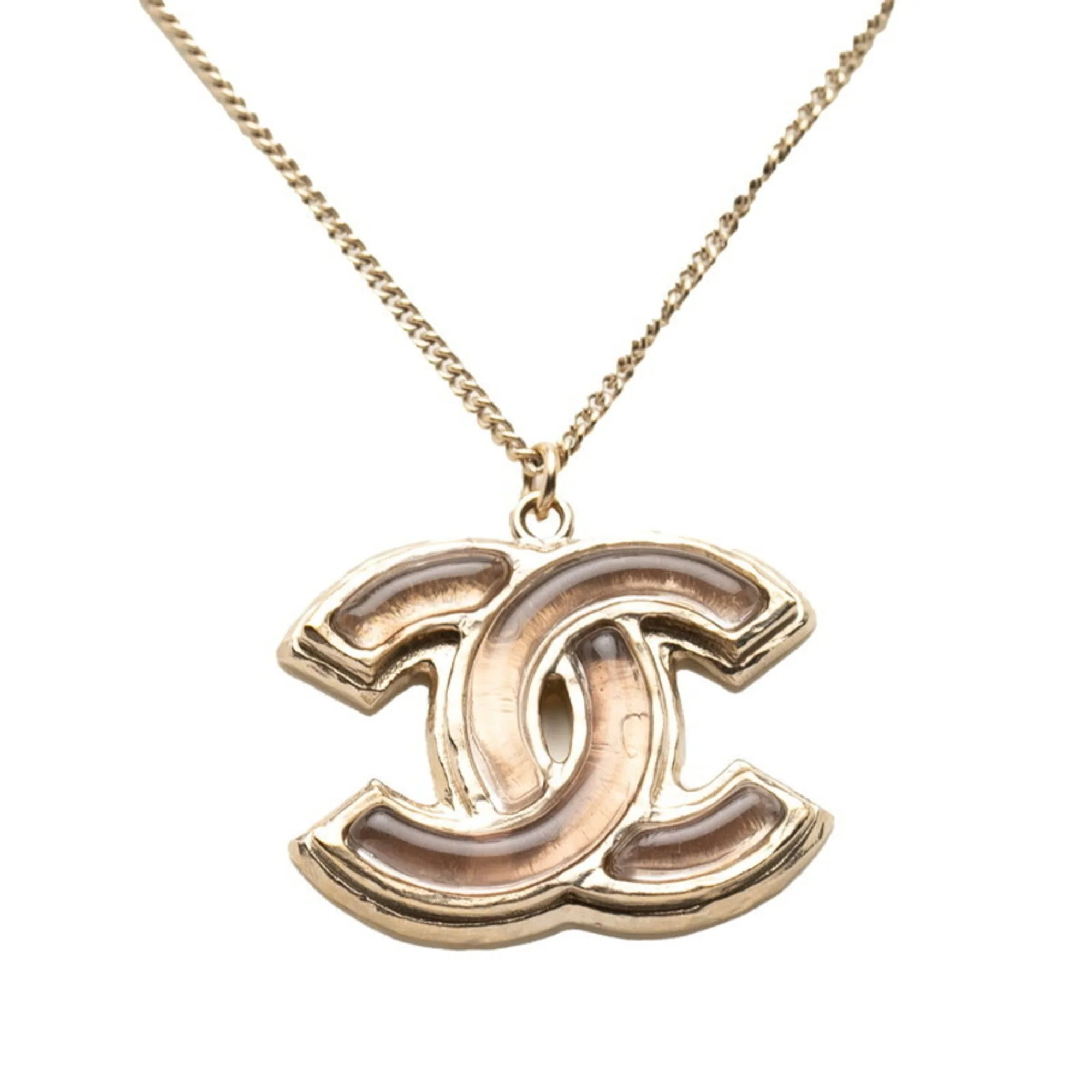 CC Logo Pendant Necklace Metal - Image 2