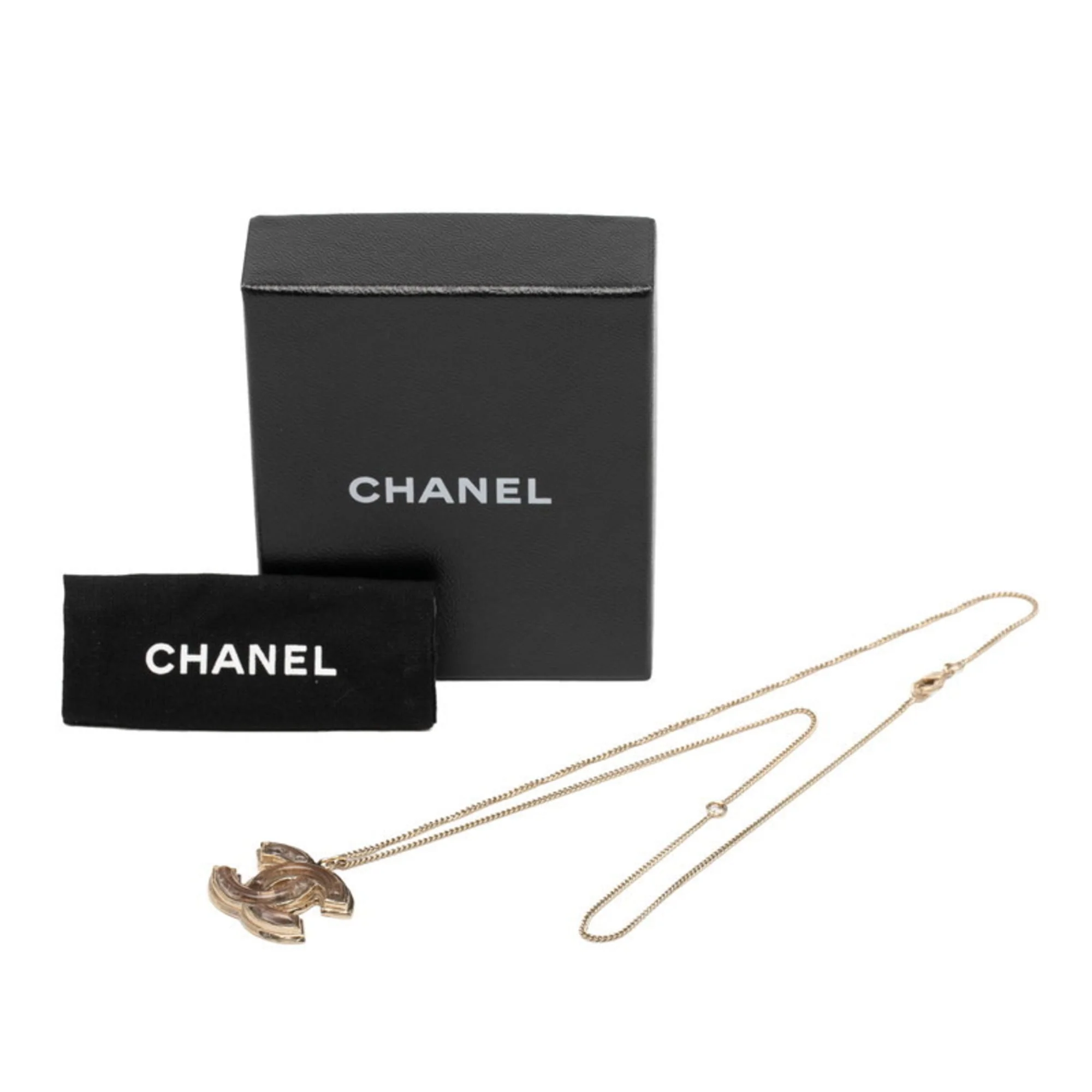 CC Logo Pendant Necklace Metal - Image 7