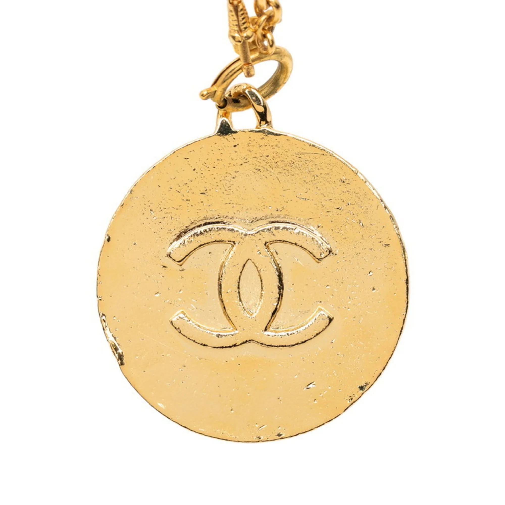 CC Logo Pendant Necklace Metal - Image 3