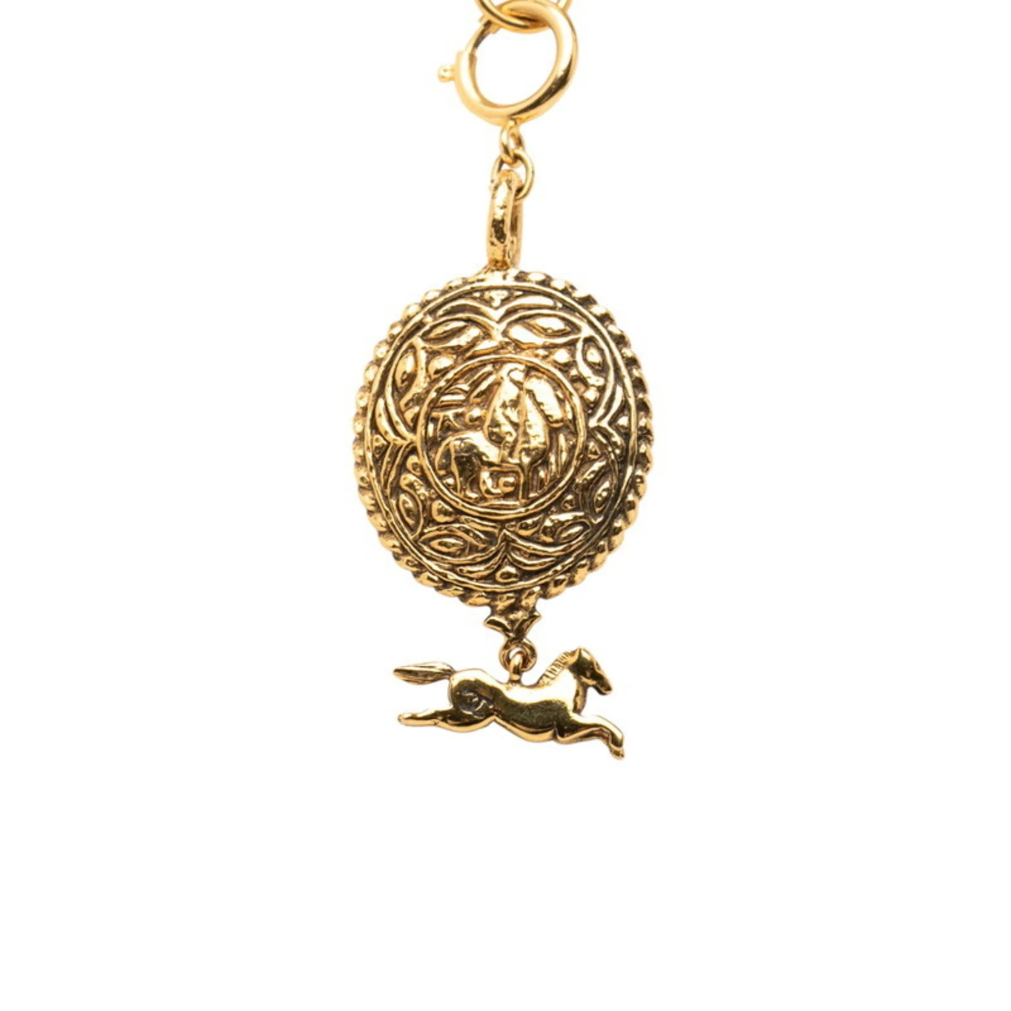 CC Logo Pendant Necklace Metal - Image 2