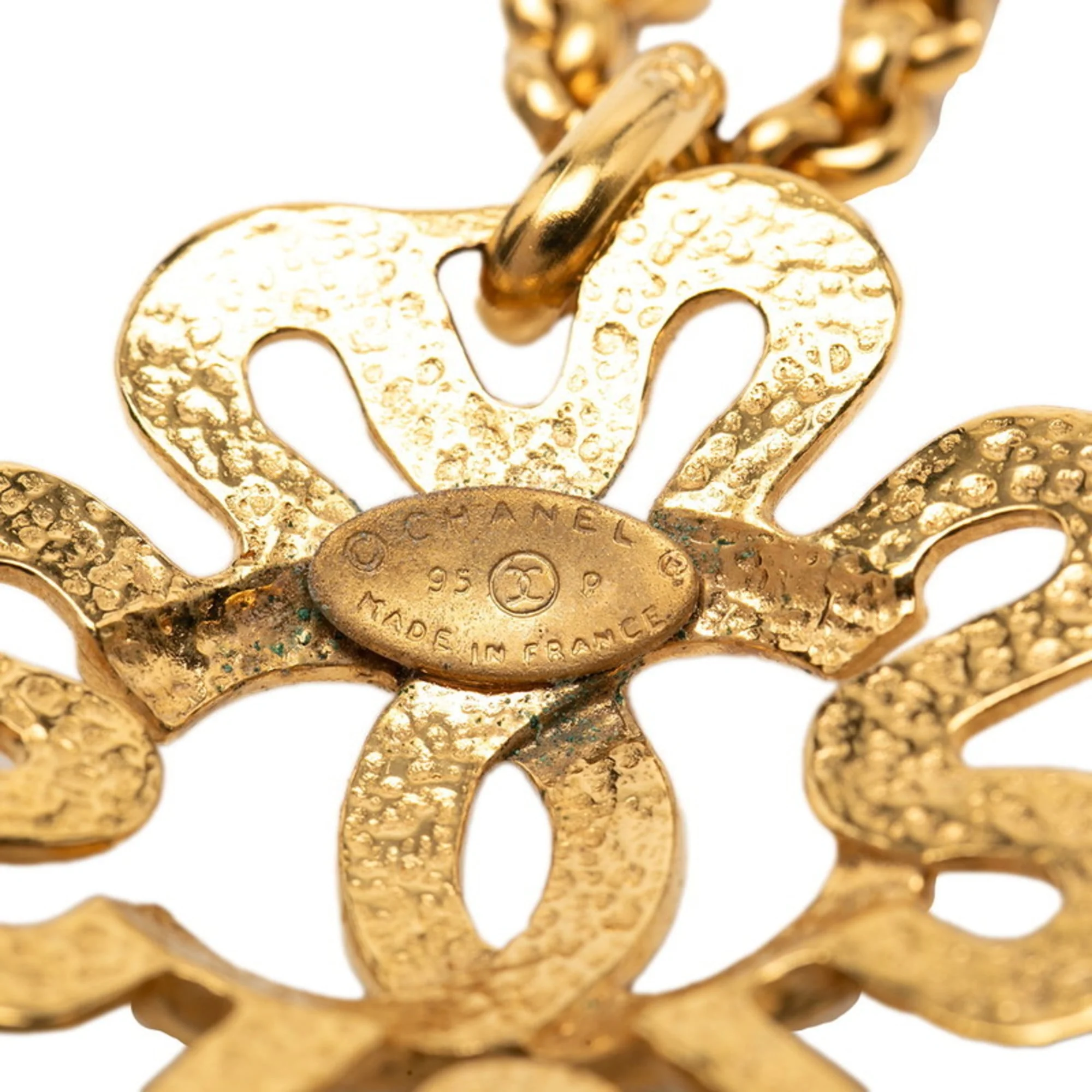 CC Logo Pendant Necklace Metal - Image 2