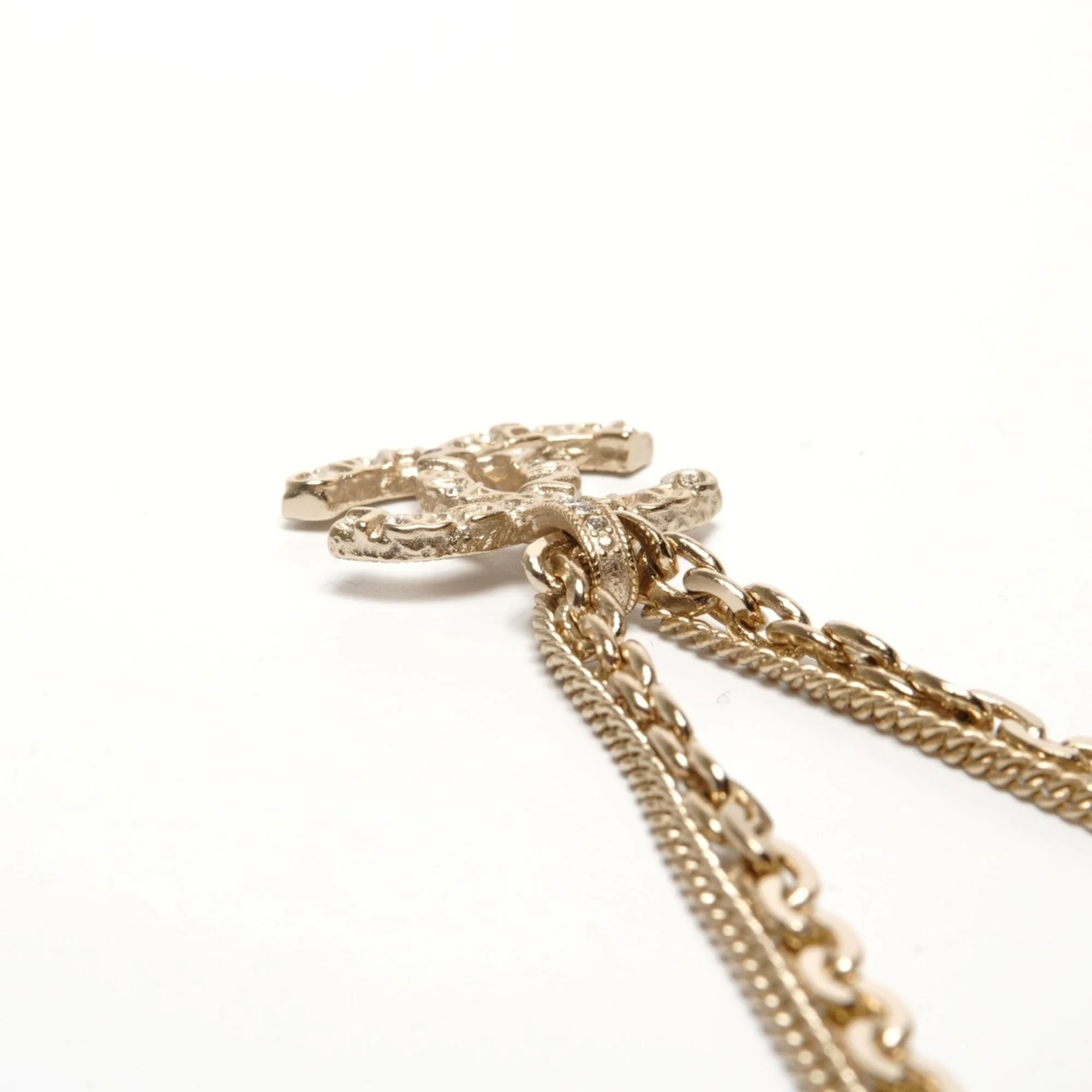CC Logo Pendant Necklace Metal - Image 5