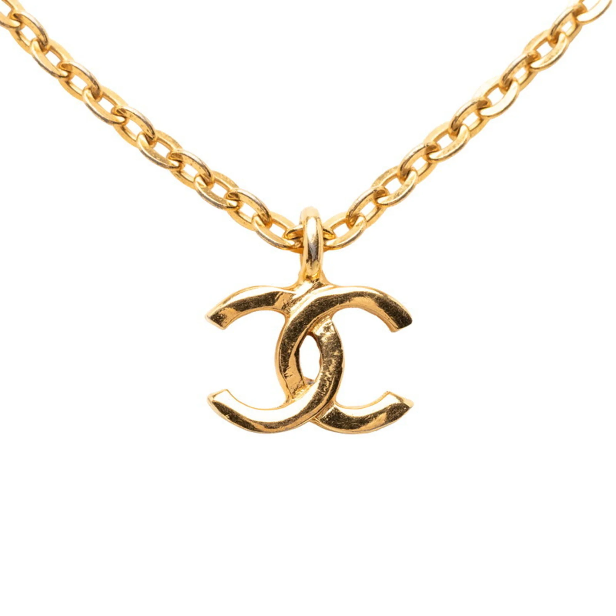 CC Logo Pendant Necklace Metal - Image 2