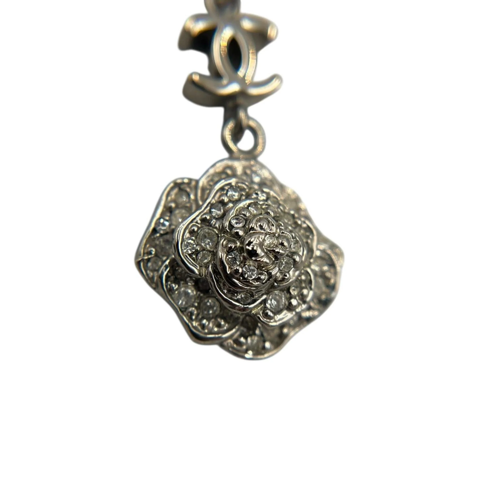CC Logo Pendant Necklace Sterling Silver - Image 3