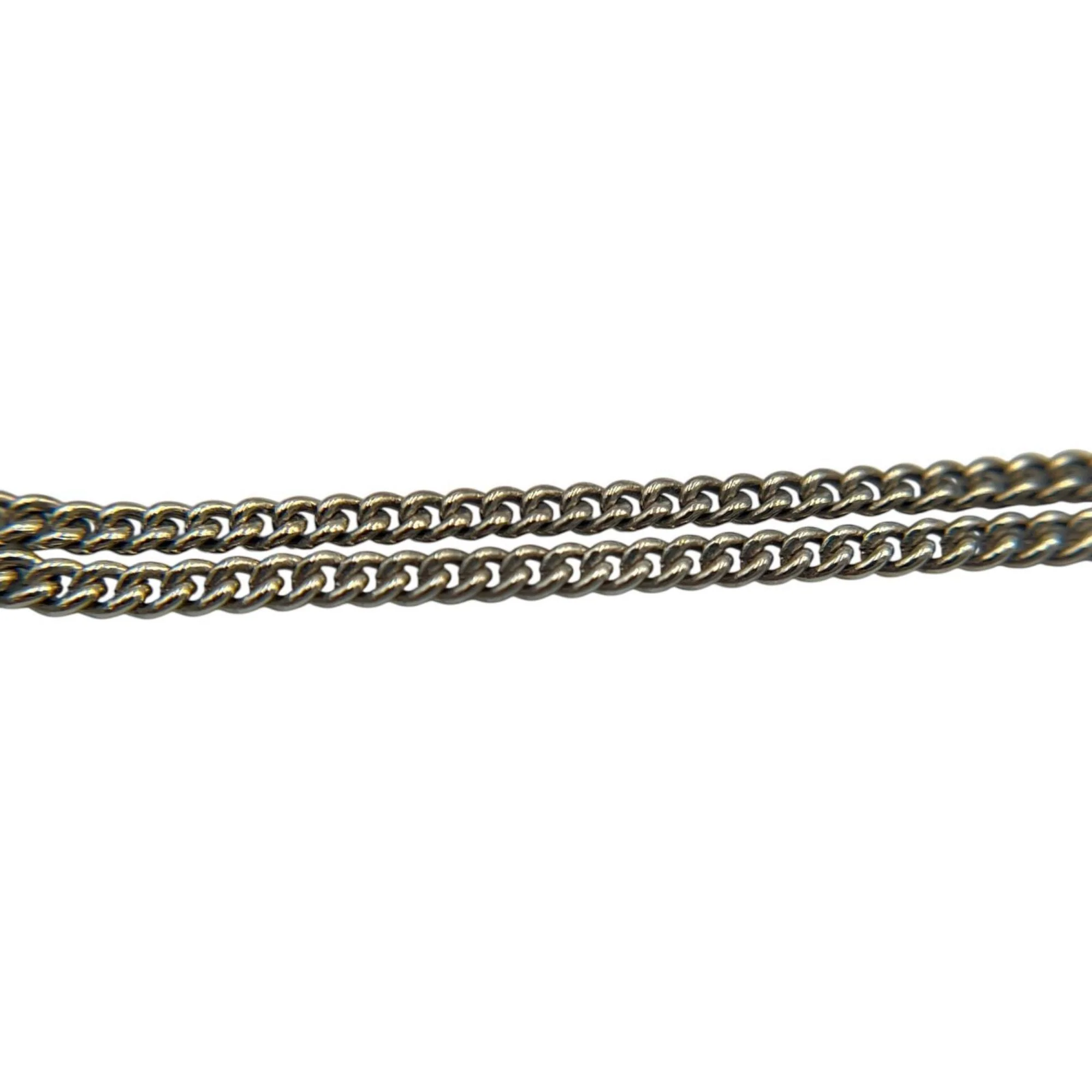 CC Logo Pendant Necklace Sterling Silver - Image 5